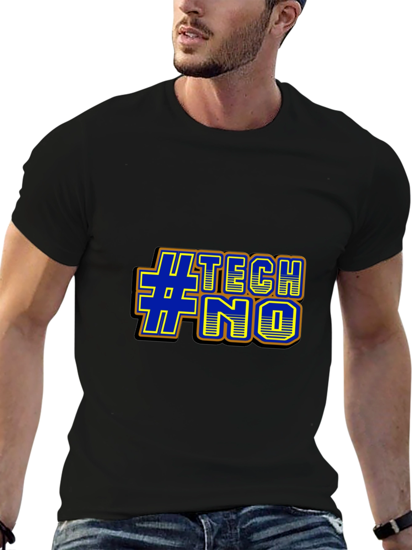 #TECHNO Graphic Tee - Bold Design Comfortable Fit