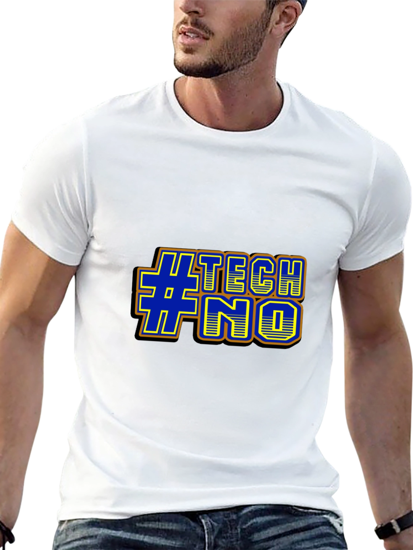 #TECHNO Graphic Tee - Bold Design Comfortable Fit