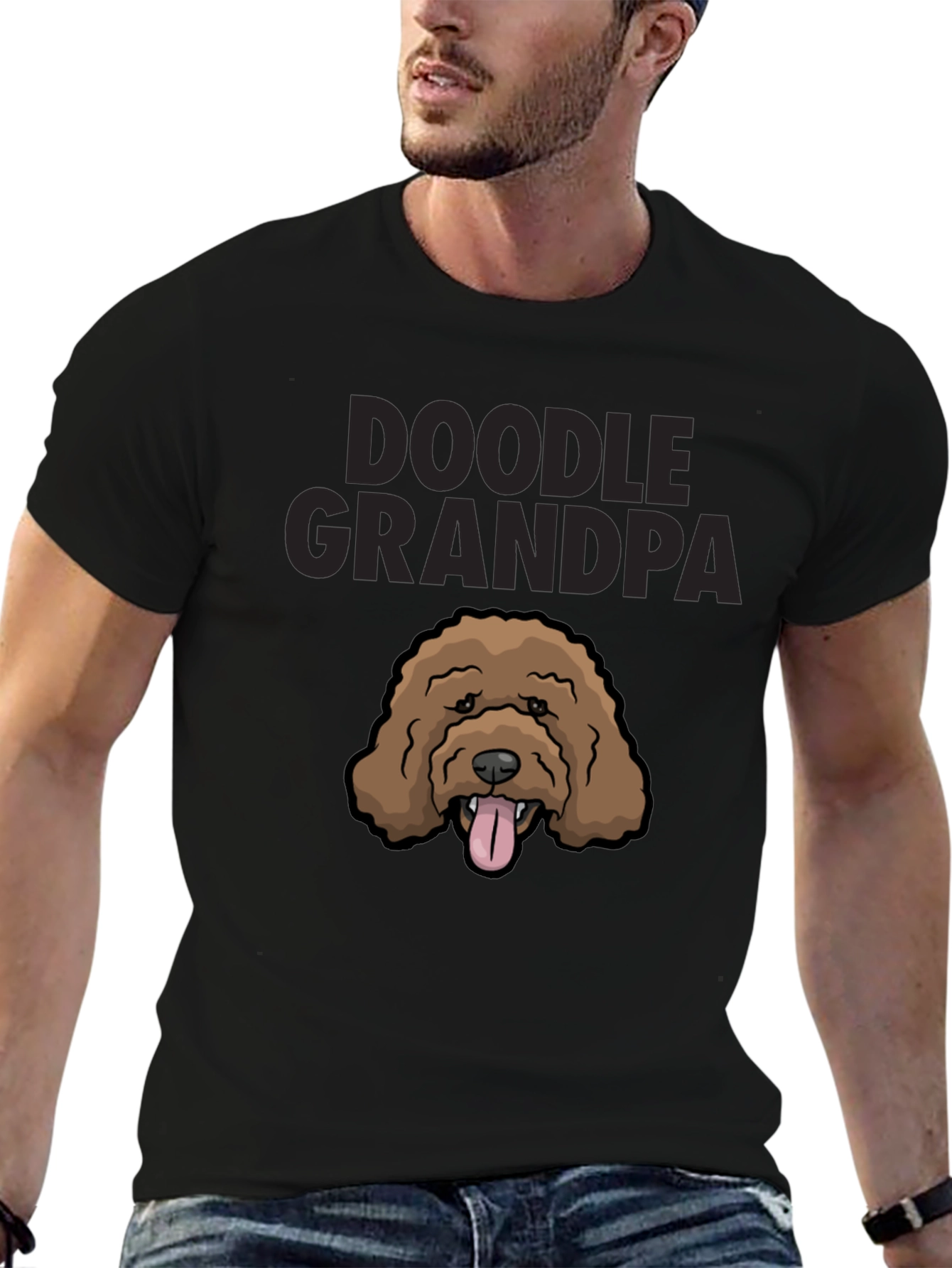 Doodle Grandpa T-Shirt - Cute Dog Lover Tee