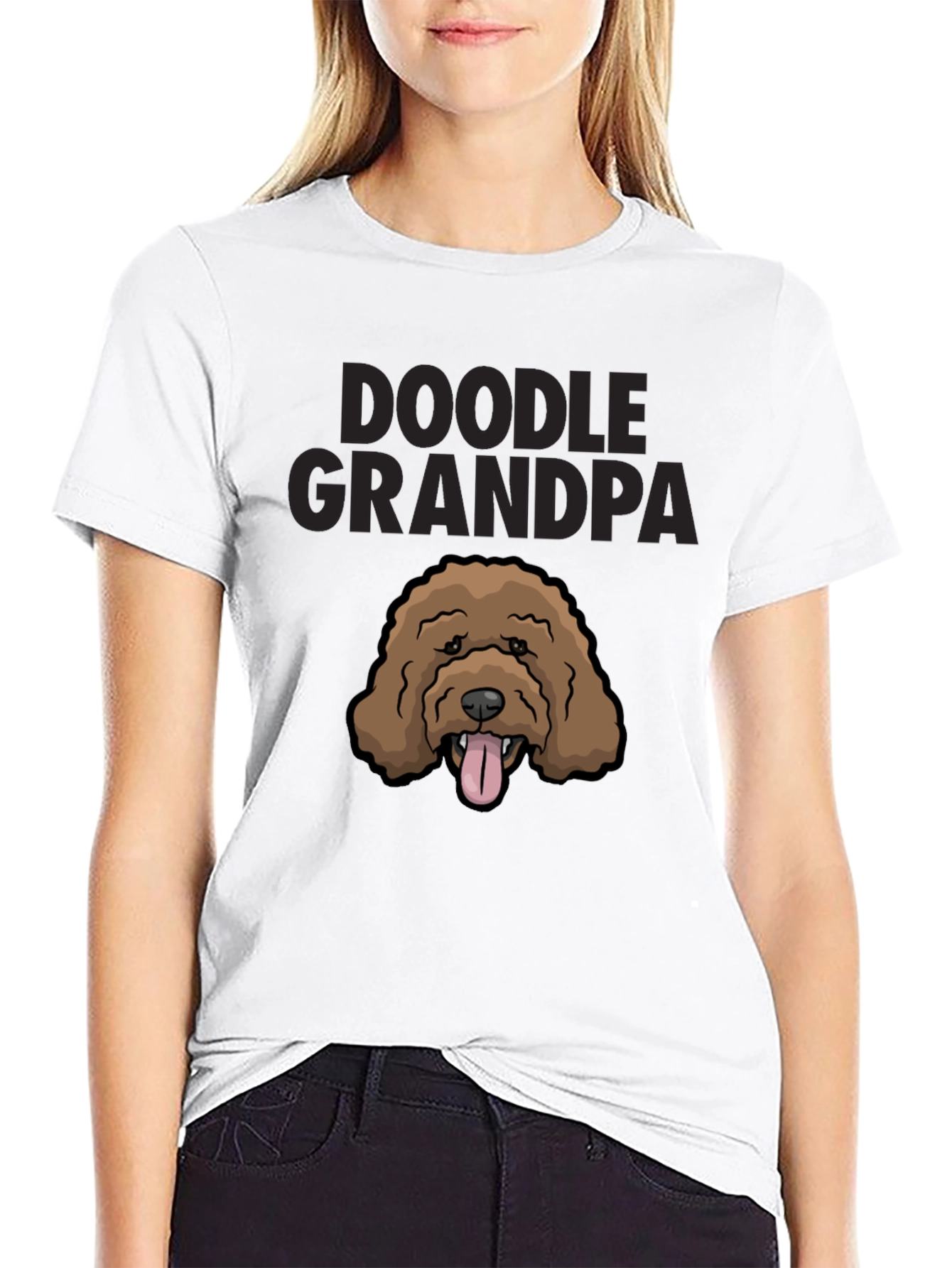 Doodle Grandpa T-Shirt - Cute Dog Lover Tee