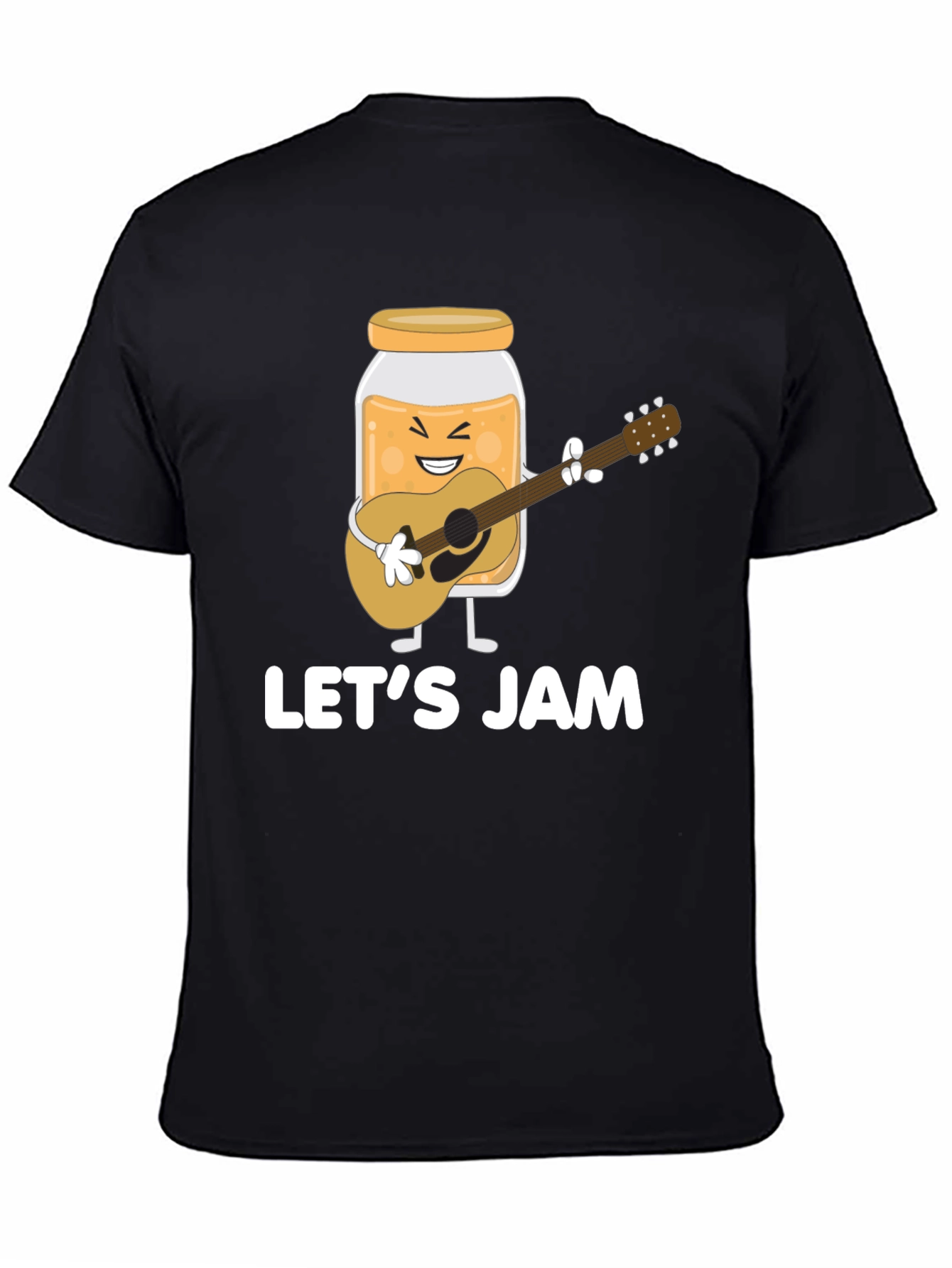 Lets Jam Graphic Tee - Black Cotton T-Shirt