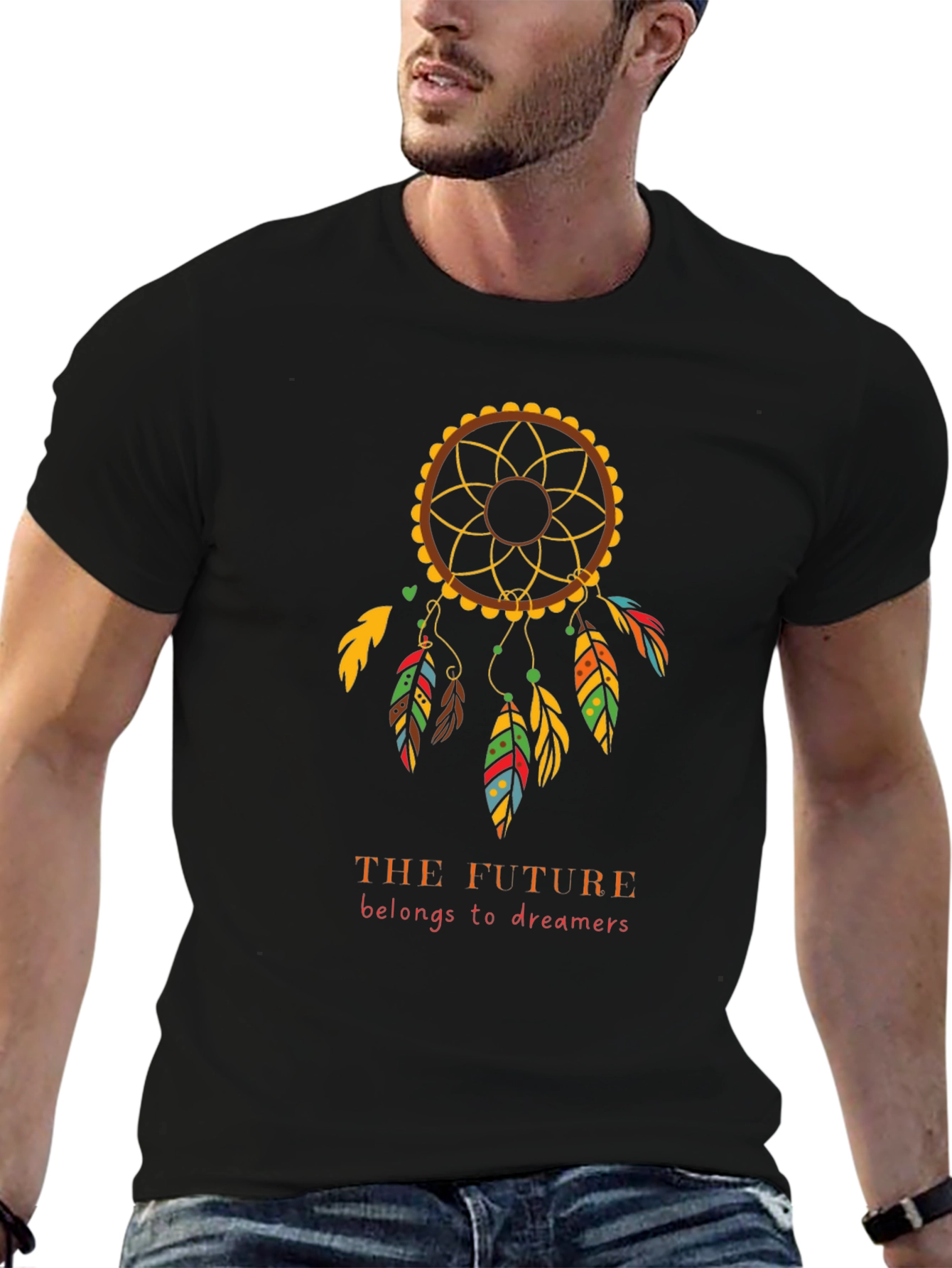 Dreamer T-Shirt - Future Belongs to Dreamers - Black
