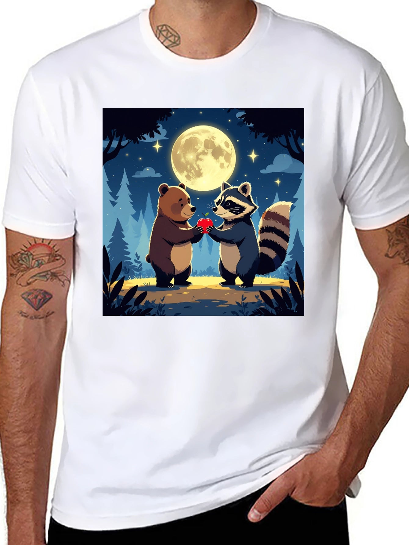 Bear & Raccoon Love T-Shirt