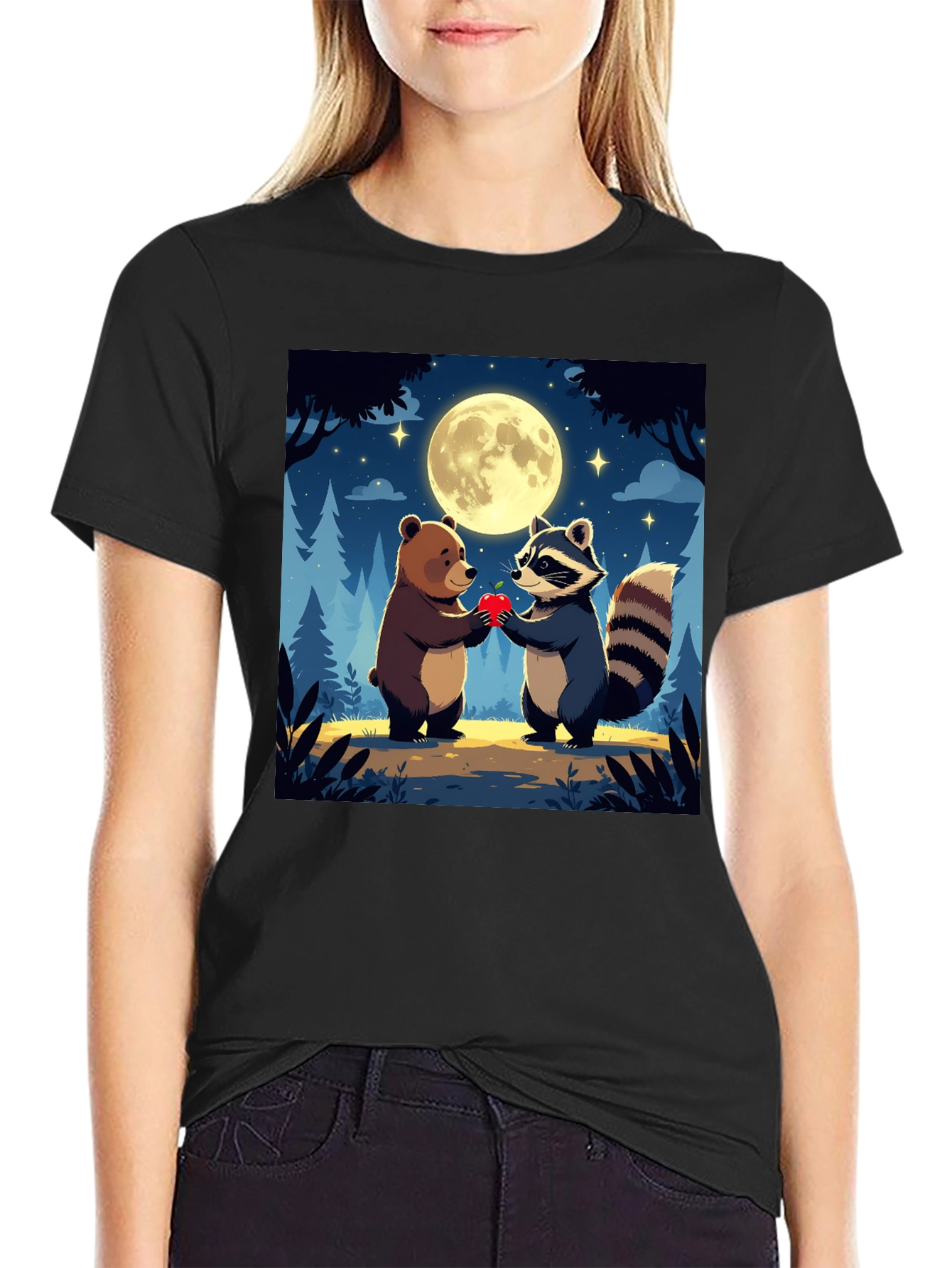 Bear & Raccoon Love T-Shirt