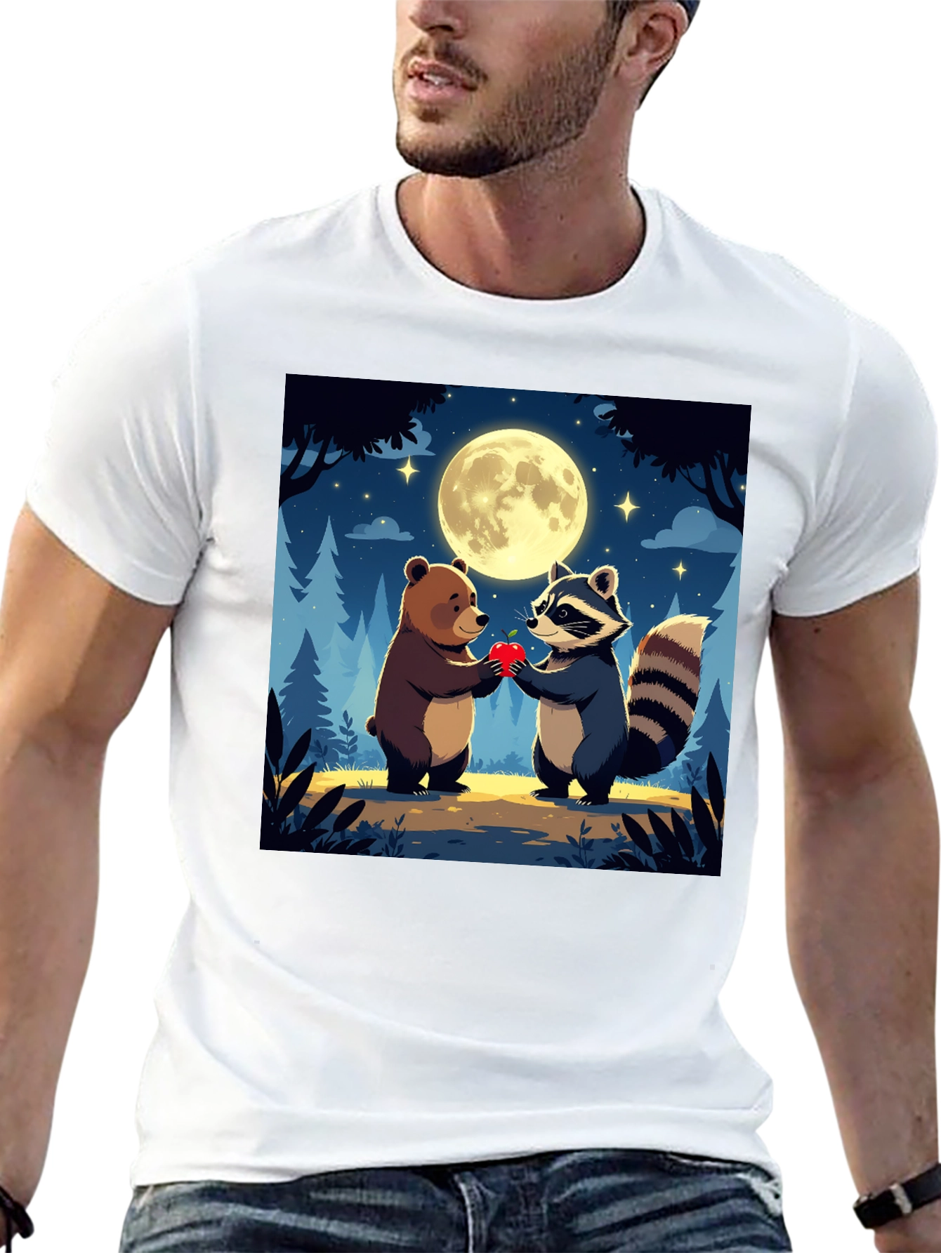 Bear & Raccoon Love T-Shirt