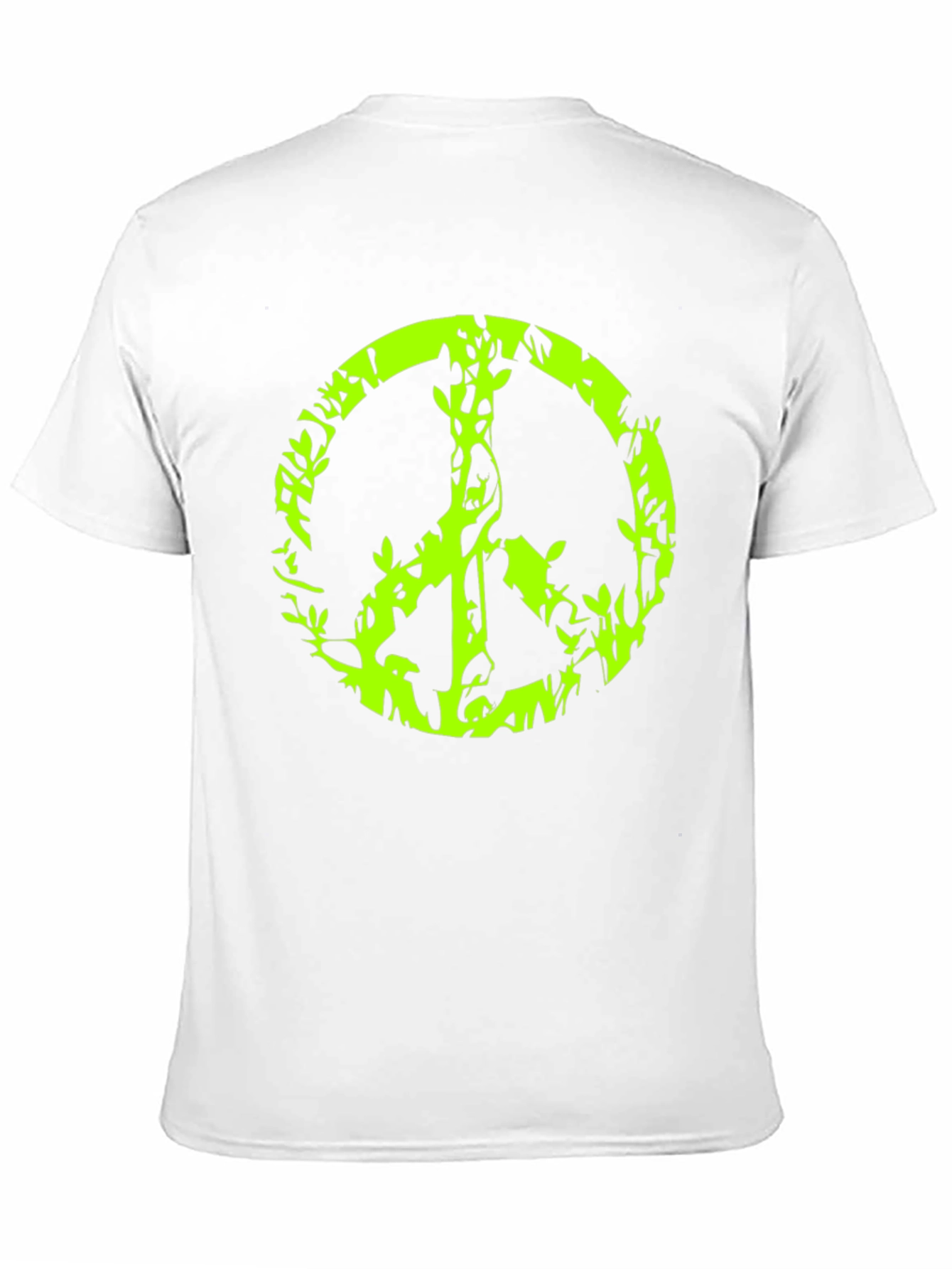 Peace Sign Graphic Black T-Shirt