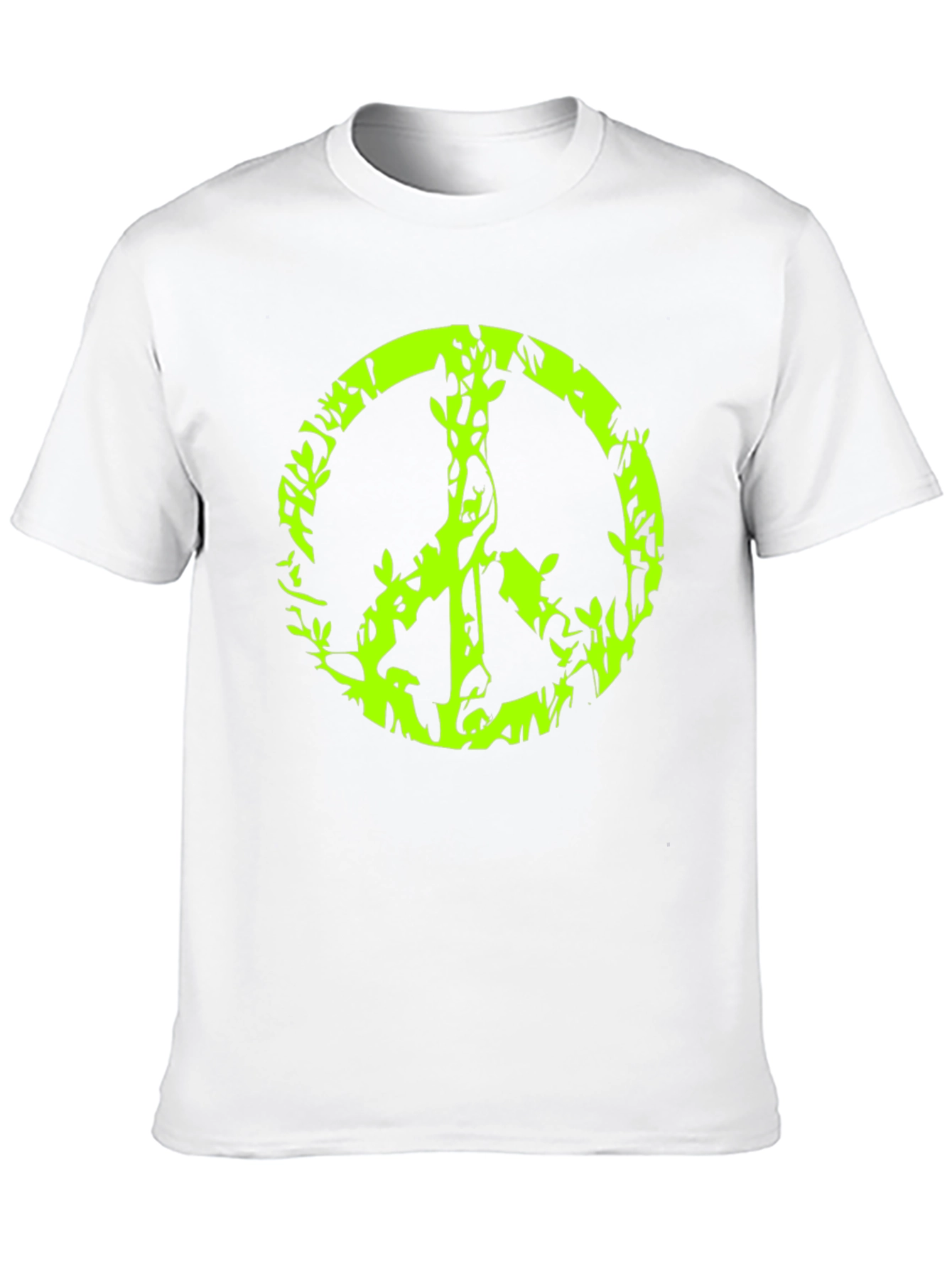 Peace Sign Graphic Black T-Shirt