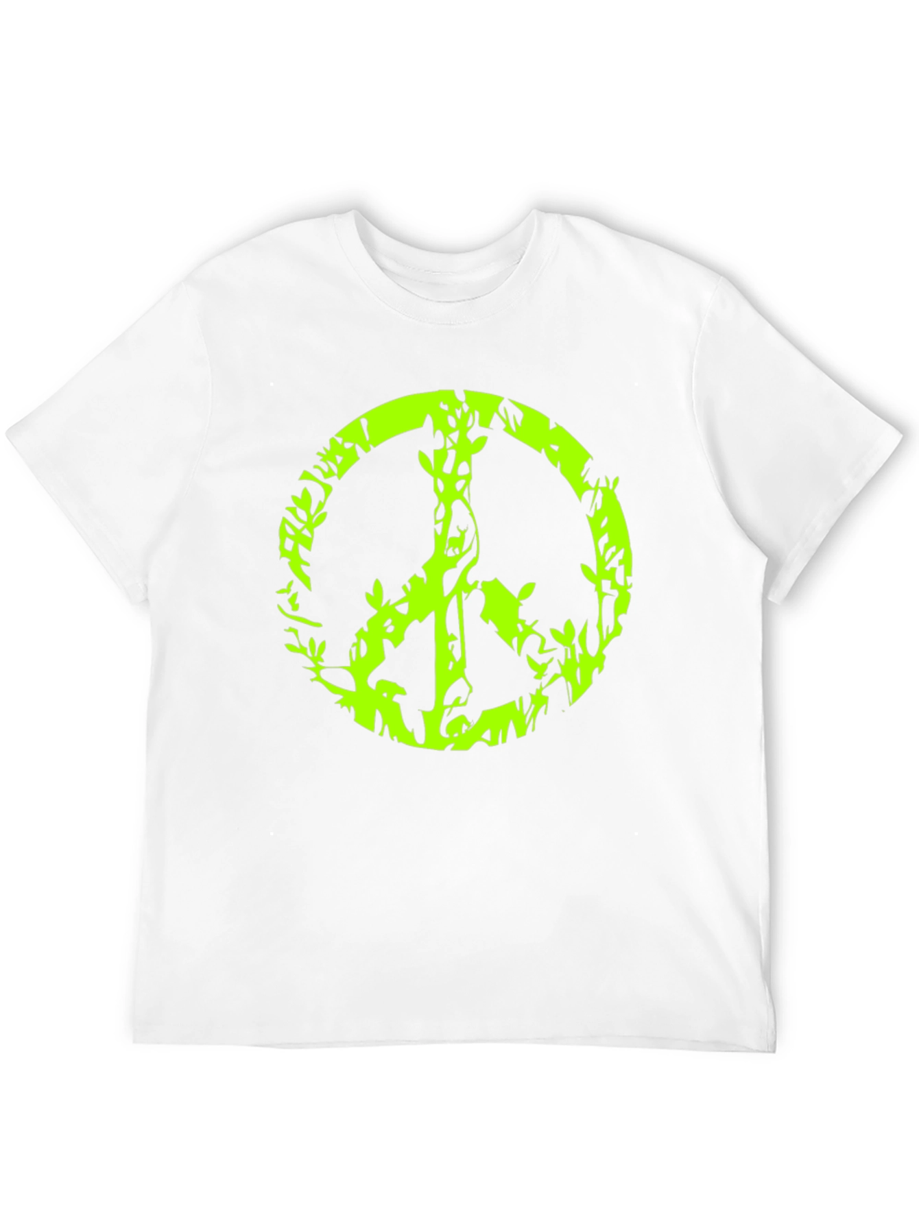 Peace Sign Graphic Black T-Shirt