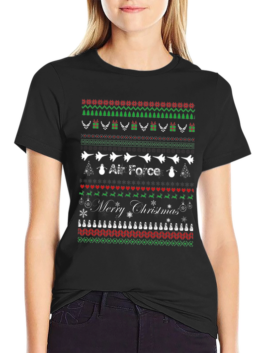 Air Force Ugly Christmas Sweater T-Shirt