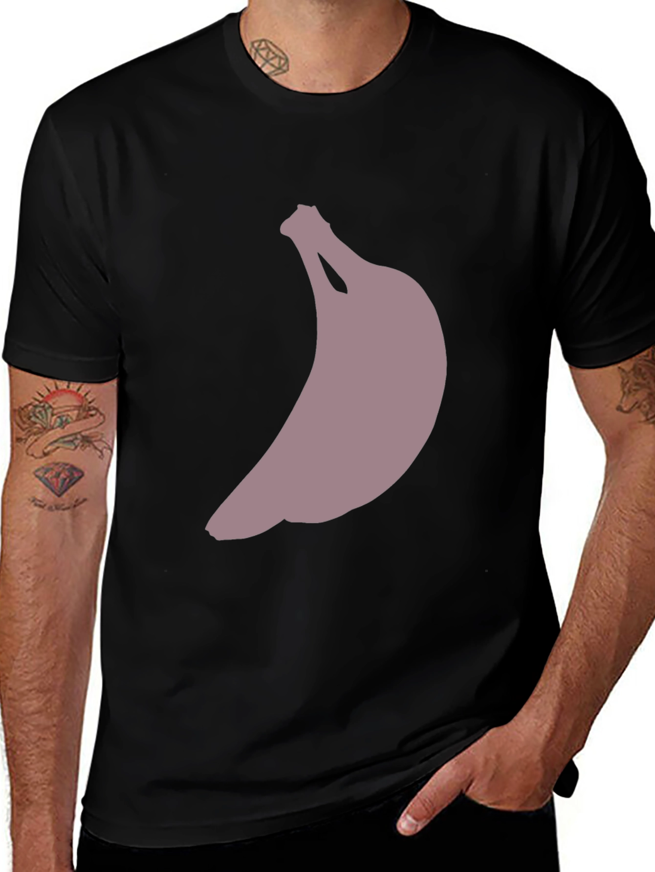Banana Graphic Print Mens T-Shirt