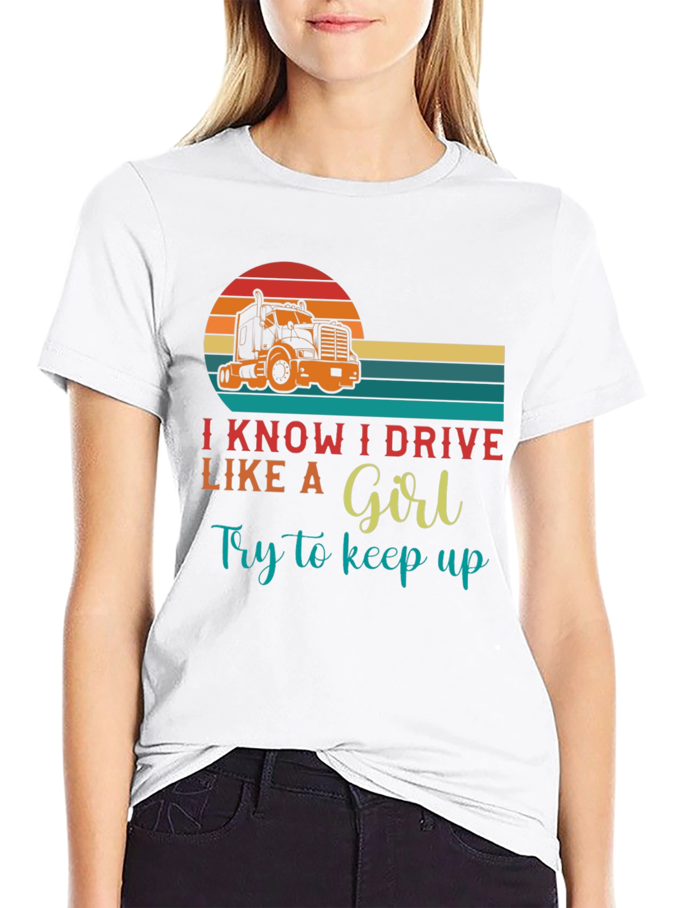 I Know I Drive Like A Girl T-Shirt