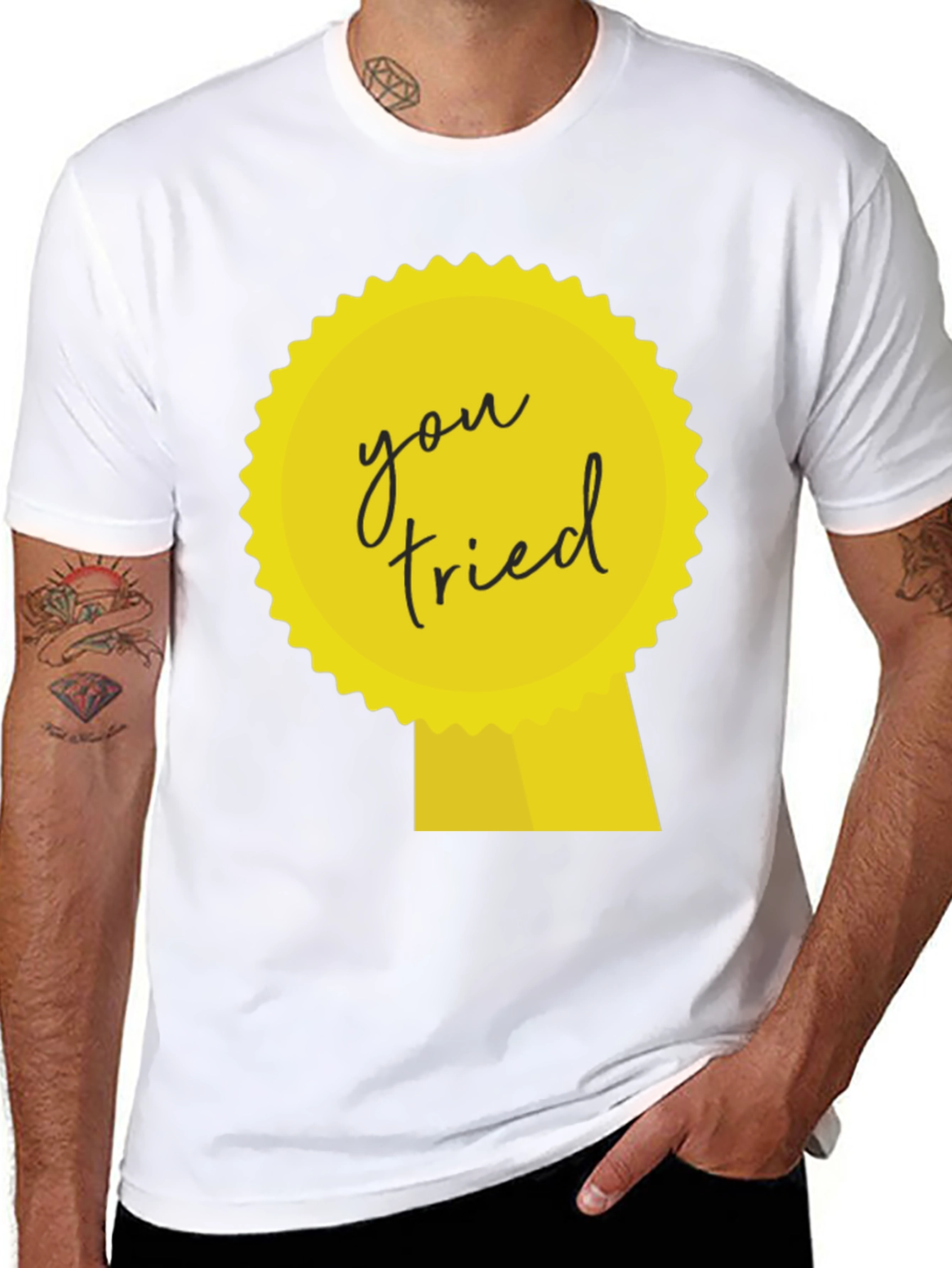 You Tried Ribbon Graphic T-Shirt