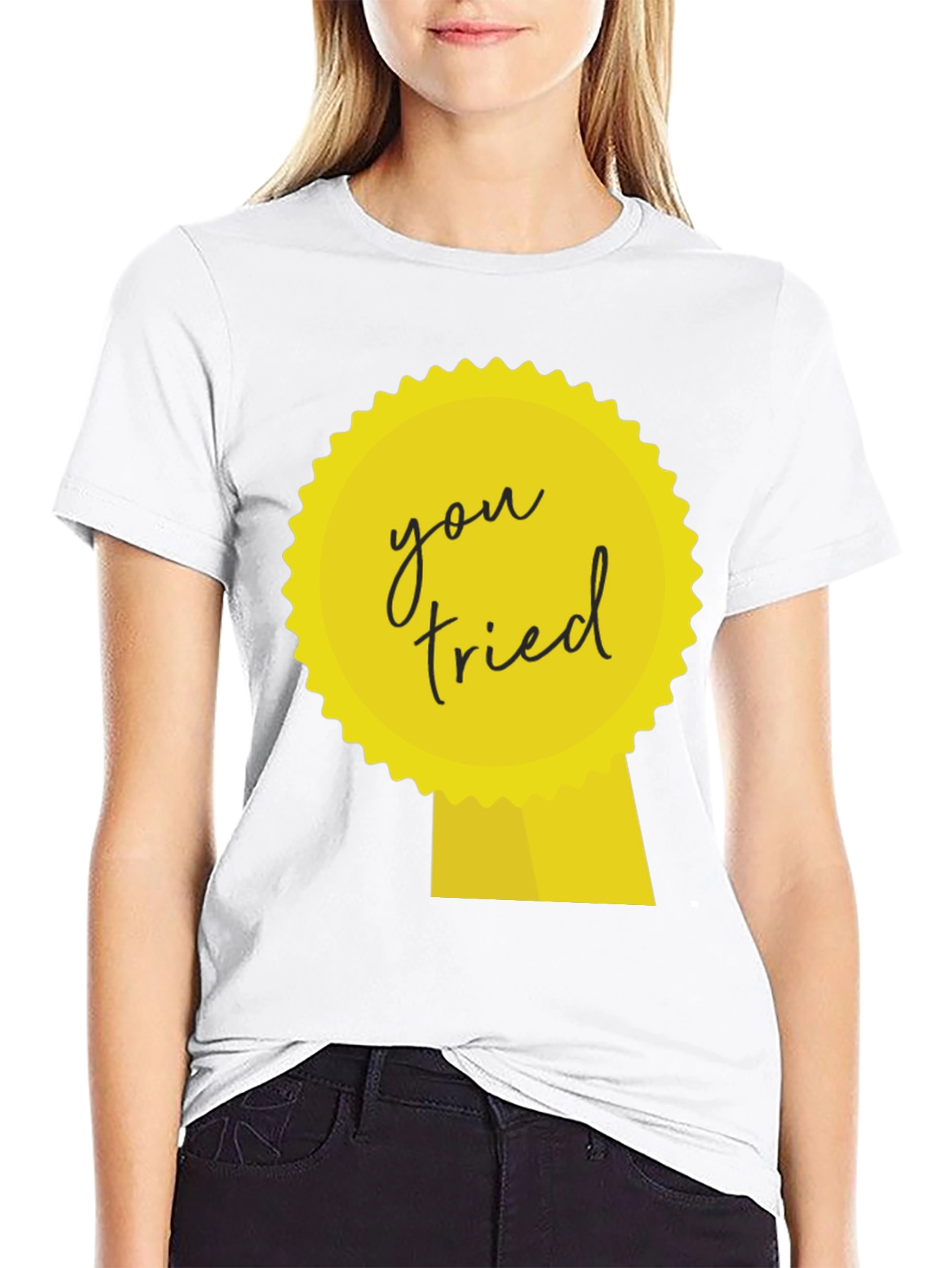 You Tried Ribbon Graphic T-Shirt