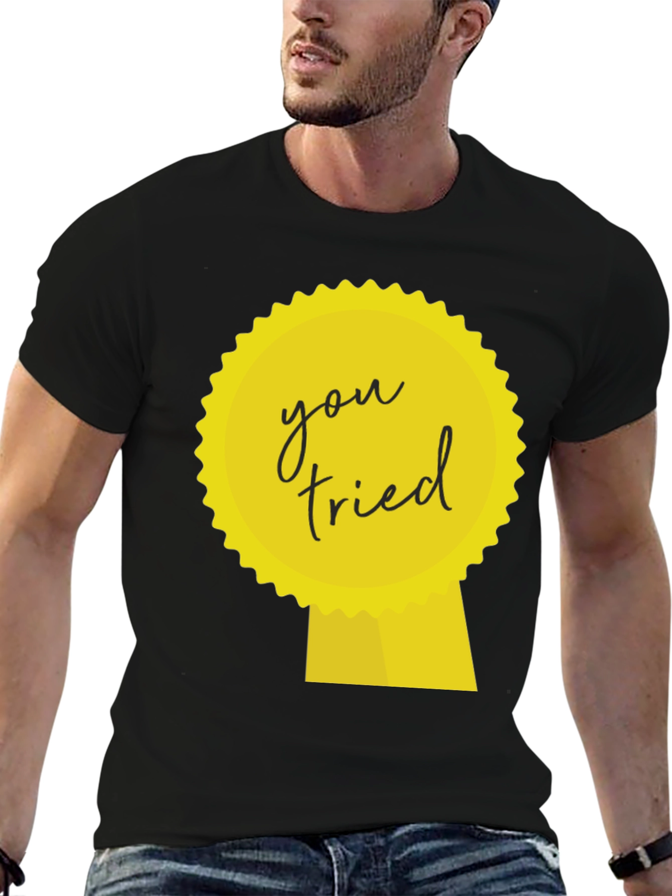 You Tried Ribbon Graphic T-Shirt