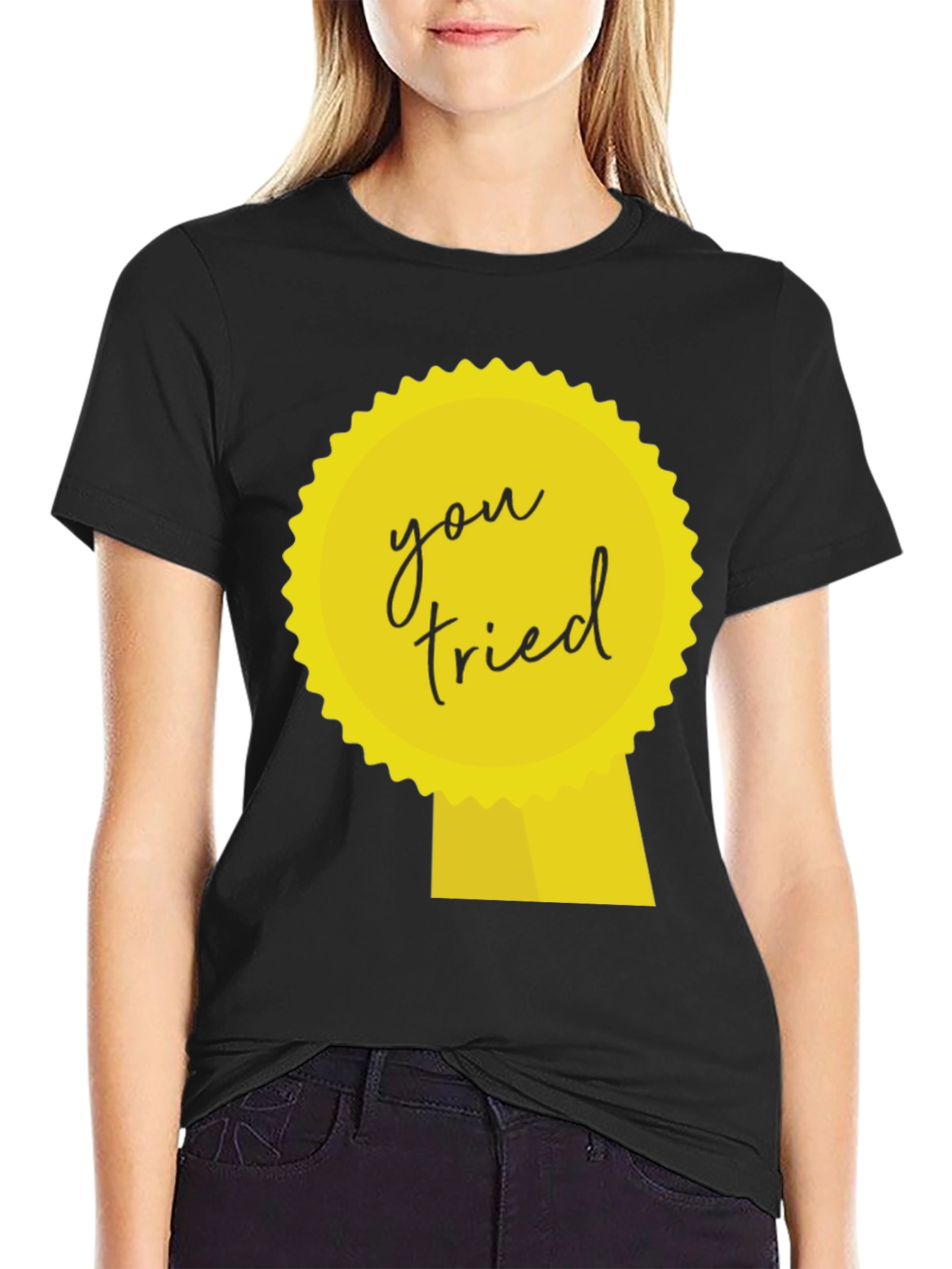 You Tried Ribbon Graphic T-Shirt