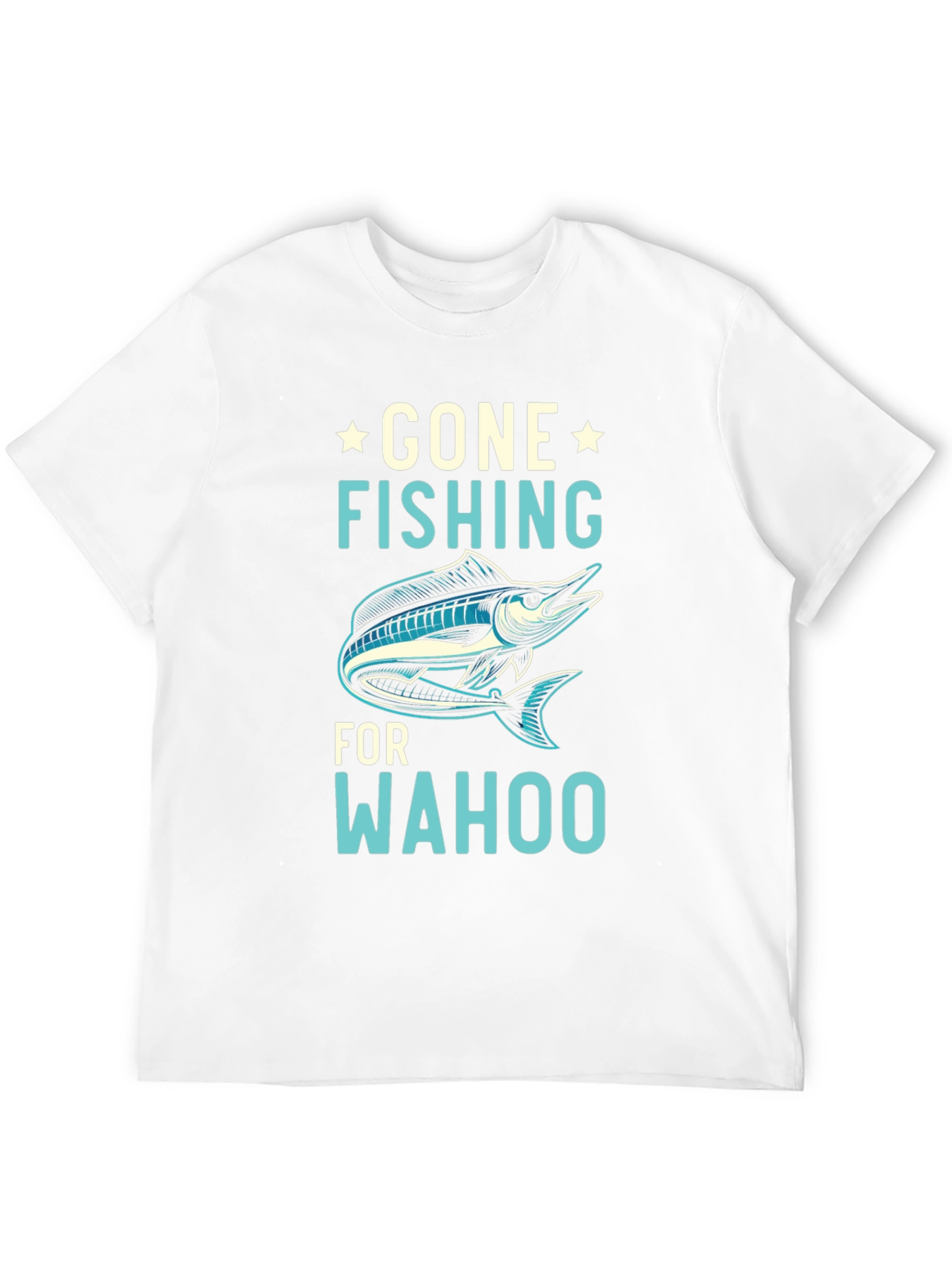 Gone Fishing for Wahoo Graphic Tee - Black