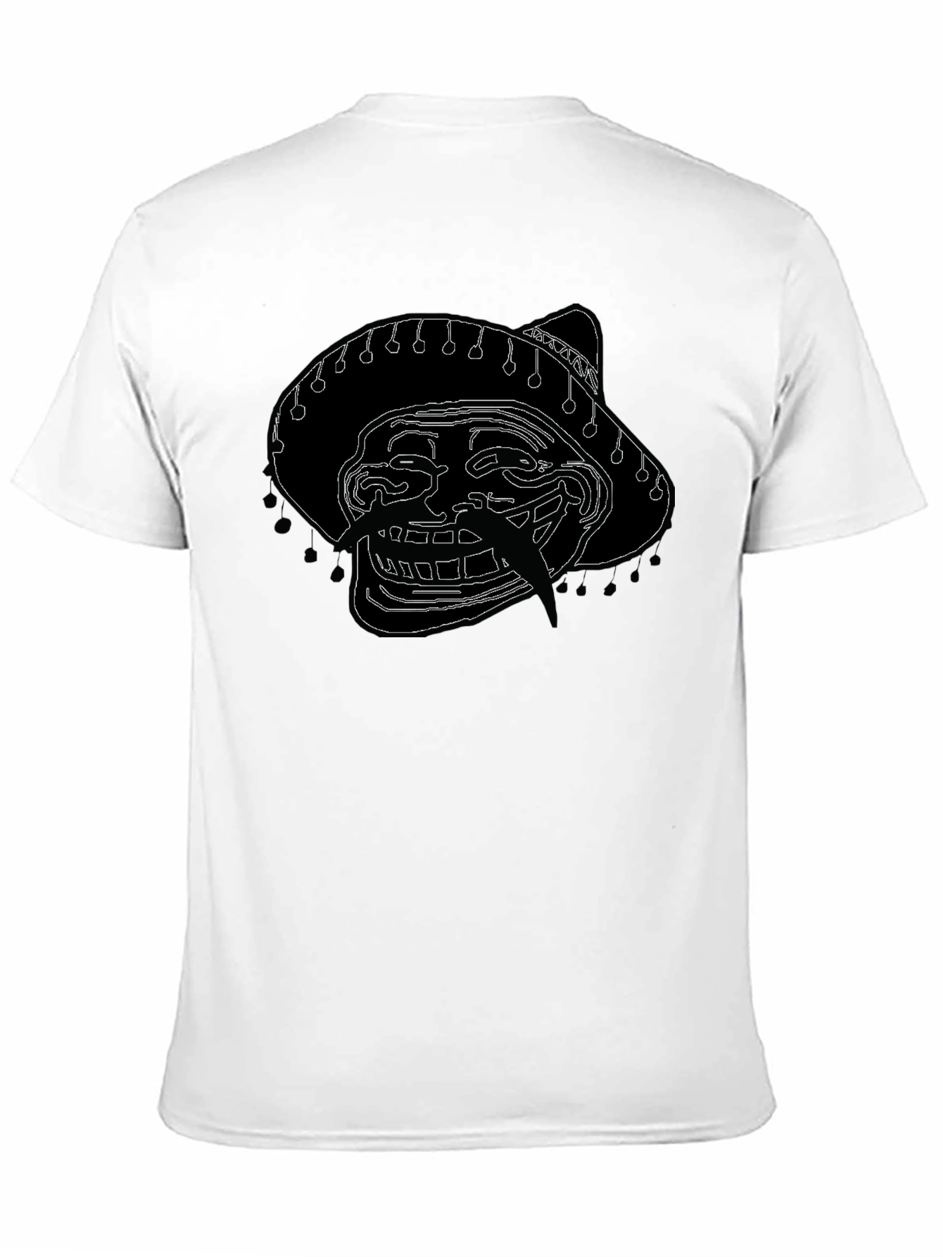Troll Face Sombrero Graphic T-Shirt