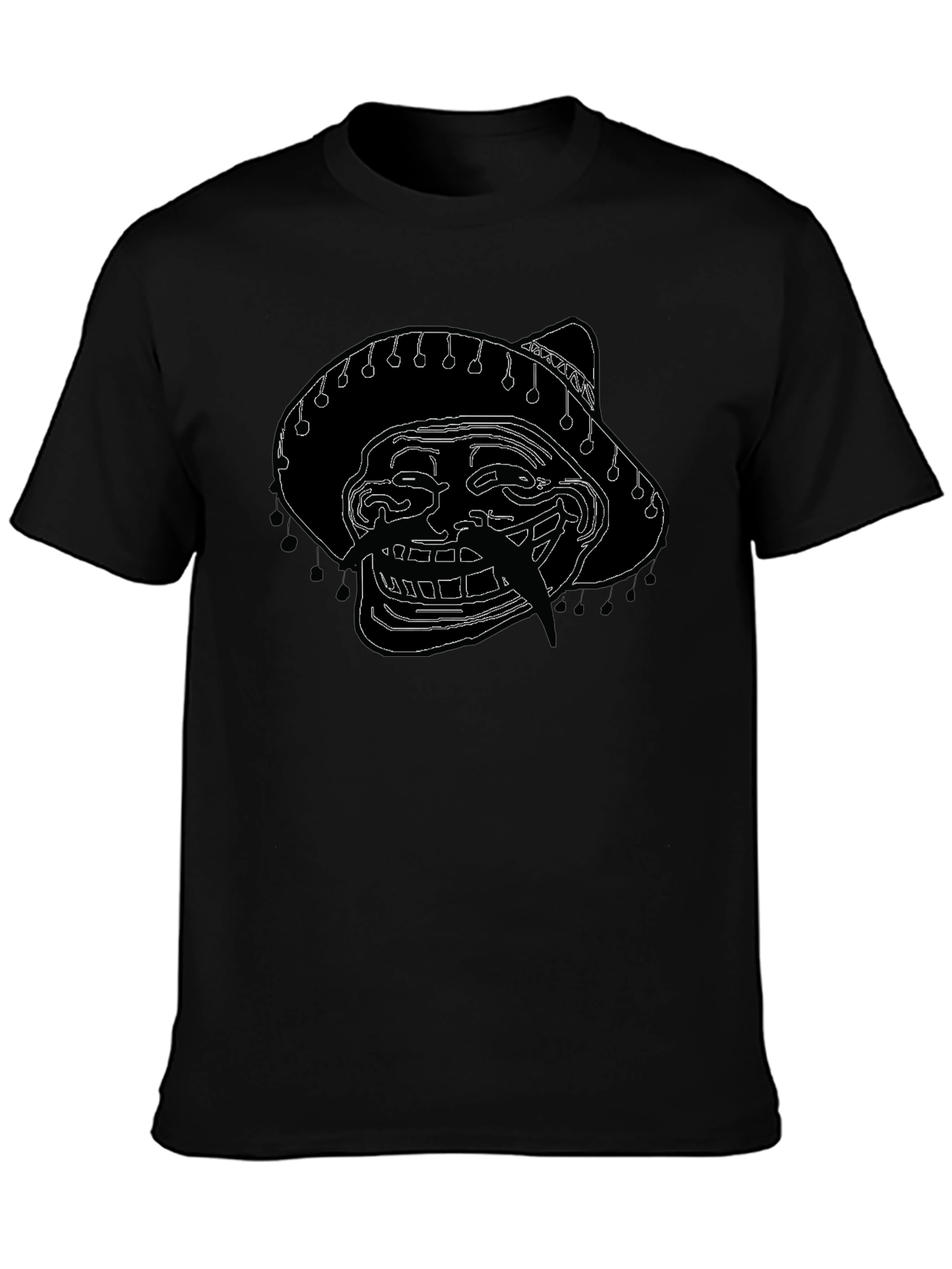 Troll Face Sombrero Graphic T-Shirt