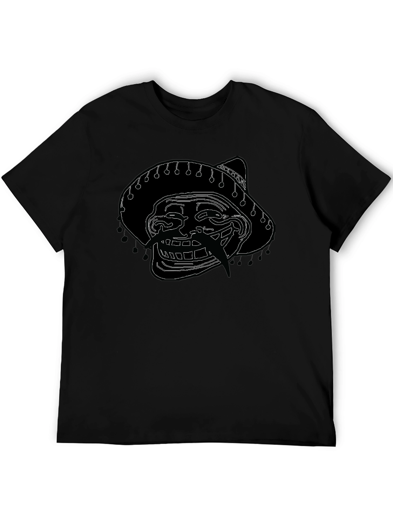 Troll Face Sombrero Graphic T-Shirt