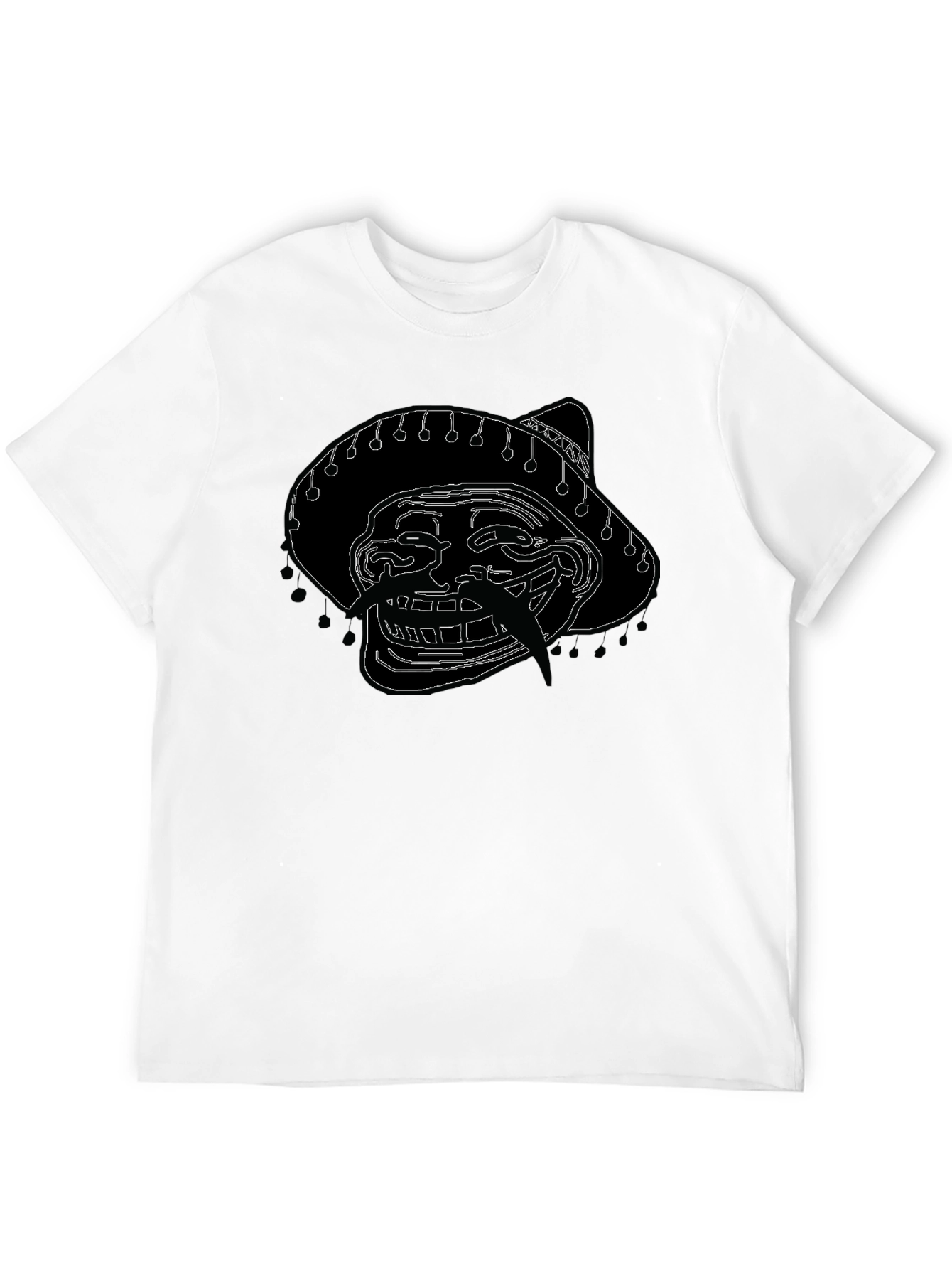 Troll Face Sombrero Graphic T-Shirt