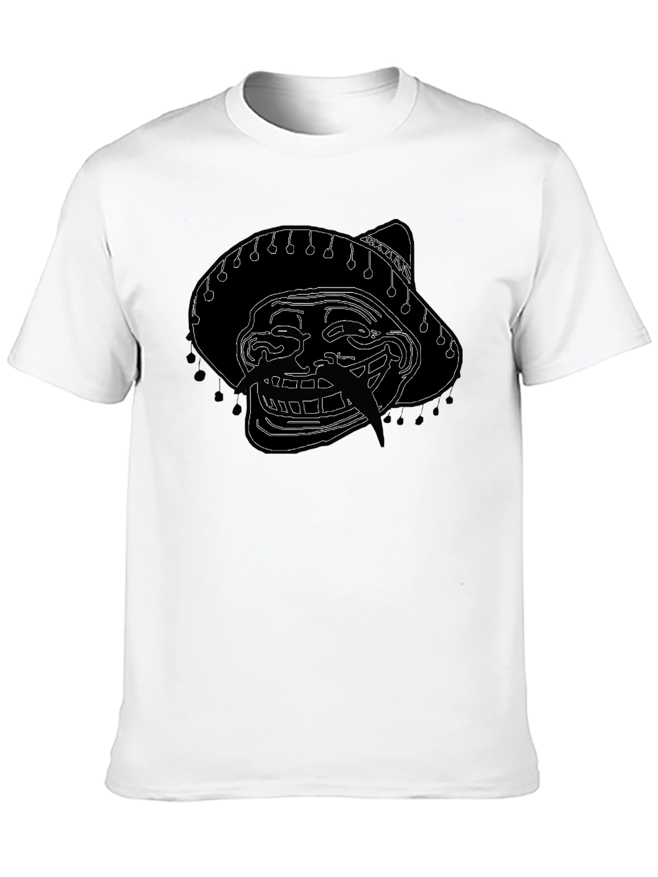 Troll Face Sombrero Graphic T-Shirt