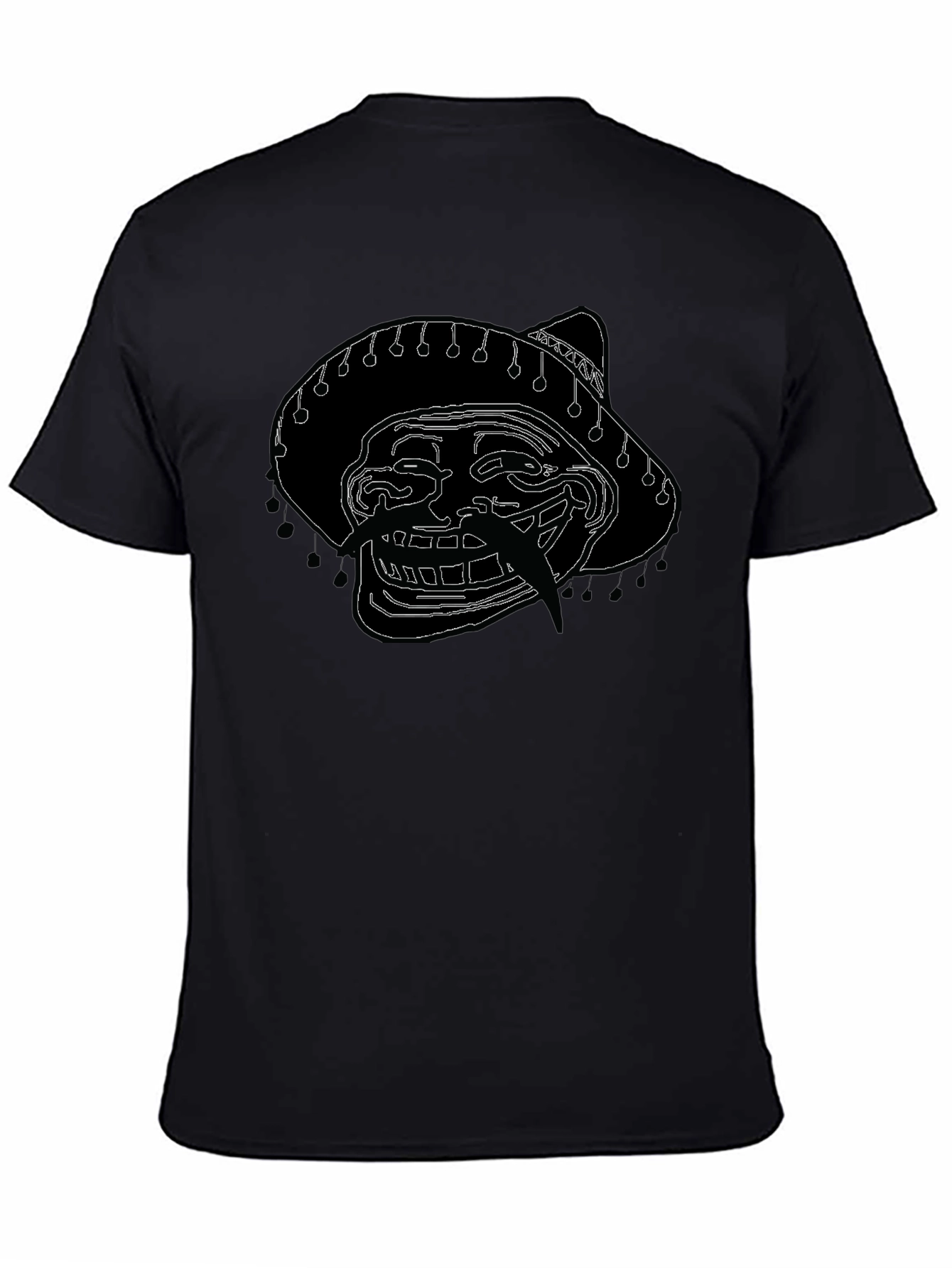 Troll Face Sombrero Graphic T-Shirt