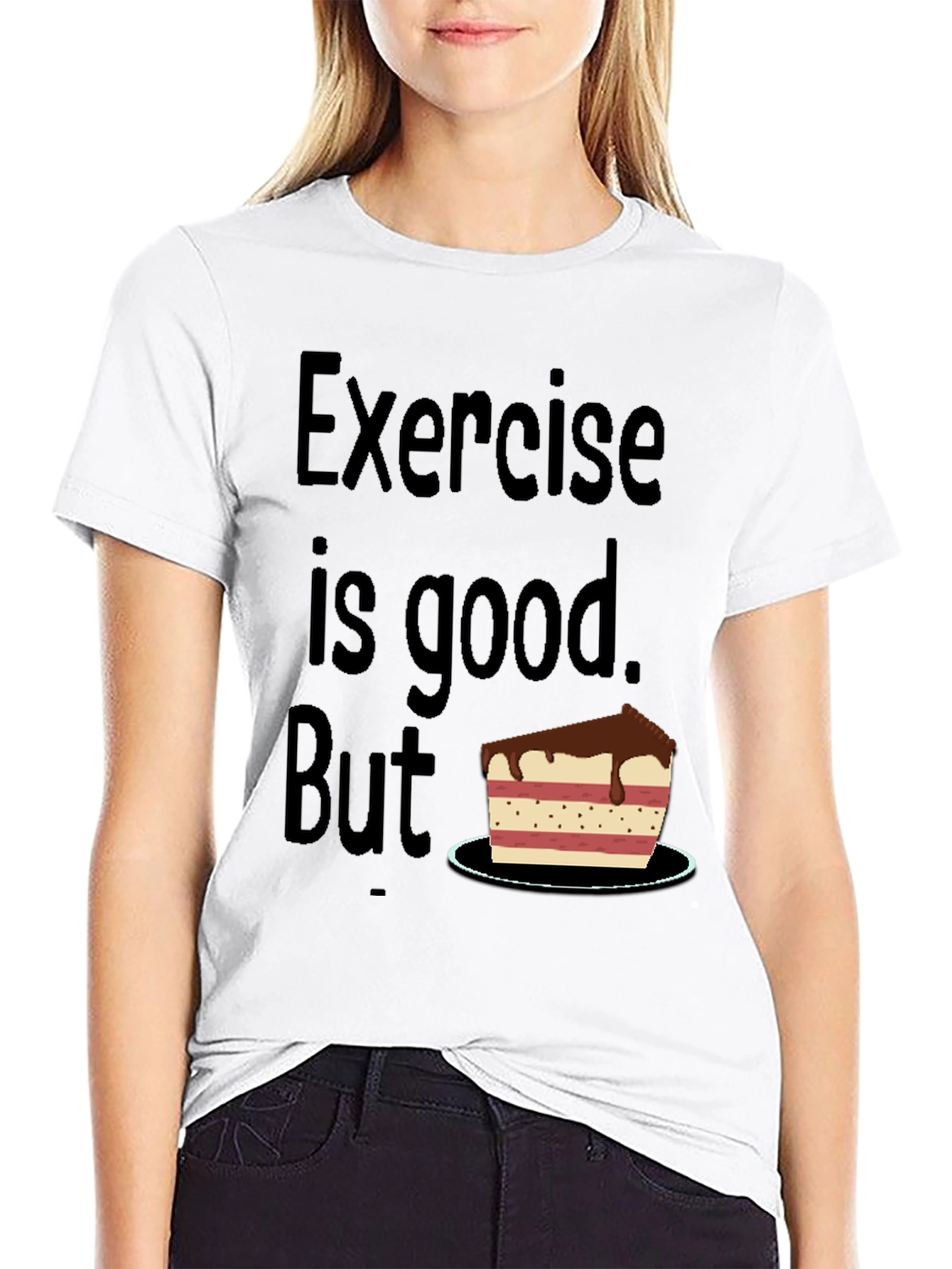 Funny Exercise Cake T-Shirt