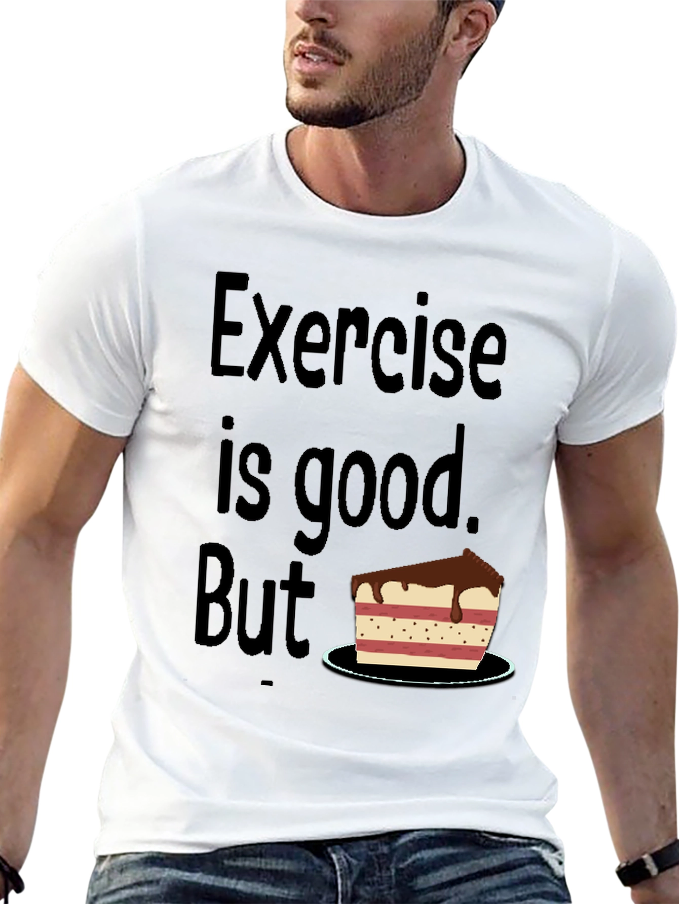 Funny Exercise Cake T-Shirt