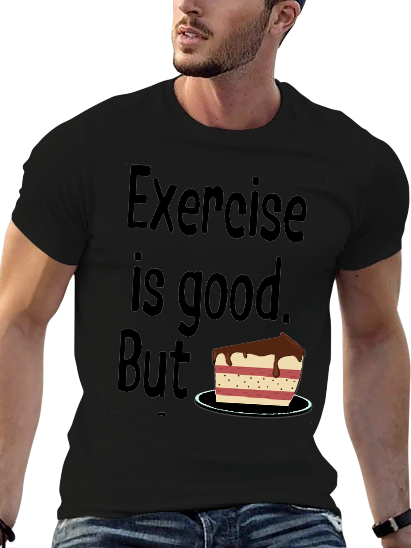 Funny Exercise Cake T-Shirt