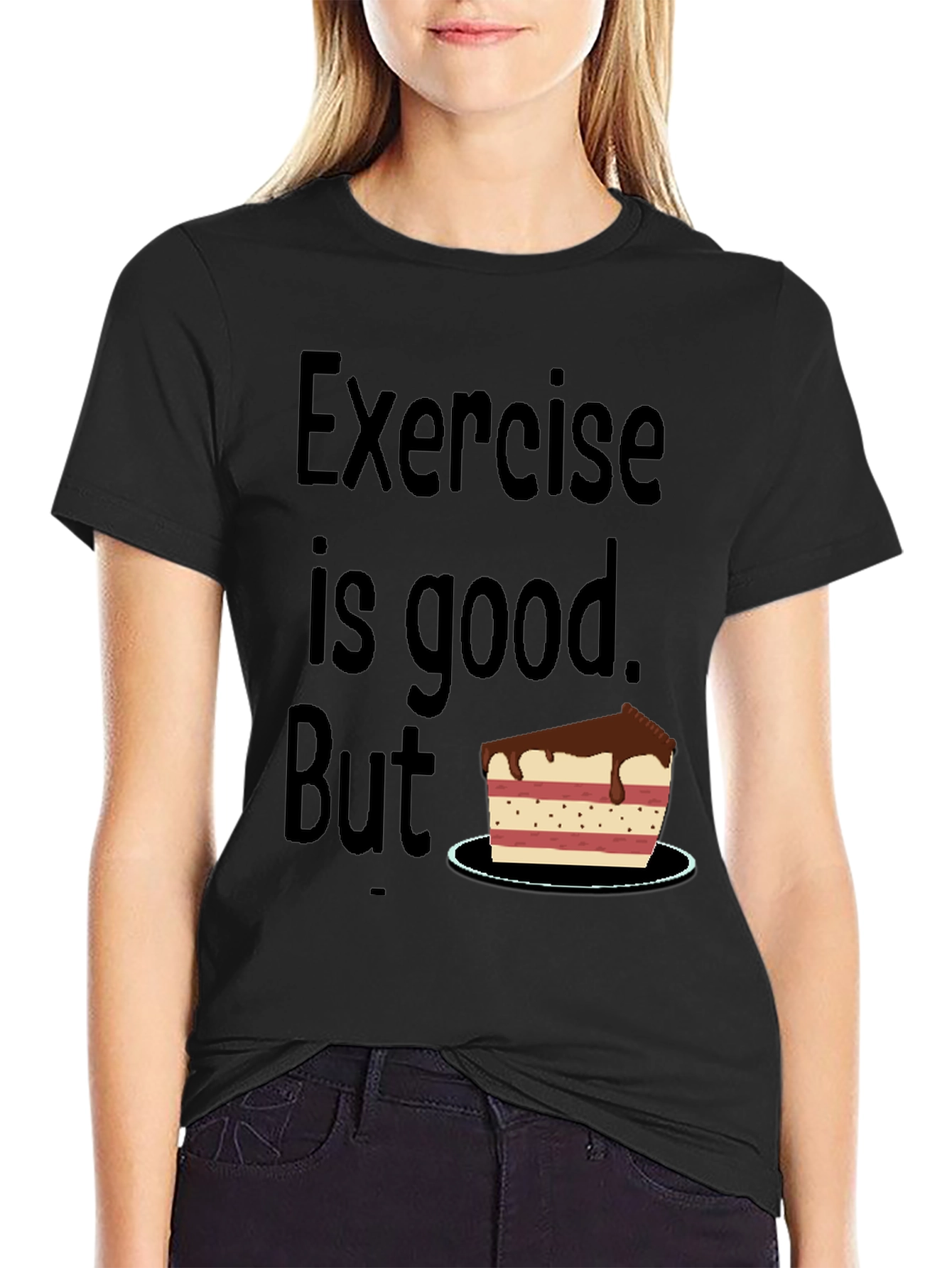 Funny Exercise Cake T-Shirt