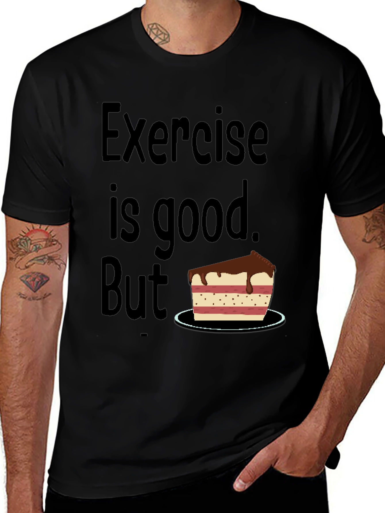Funny Exercise Cake T-Shirt