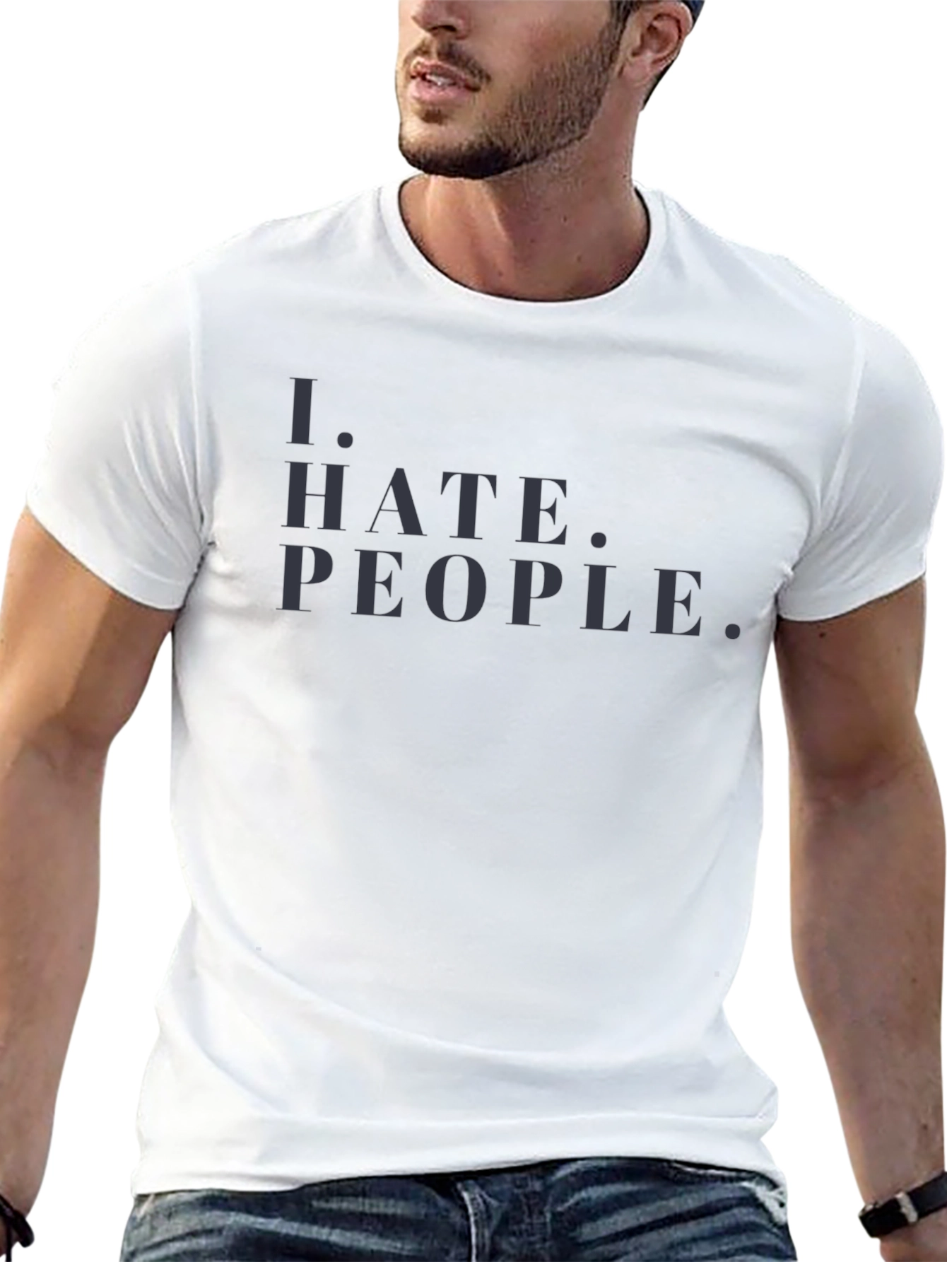 I Hate People Graphic Tee - Mens Black T-Shirt