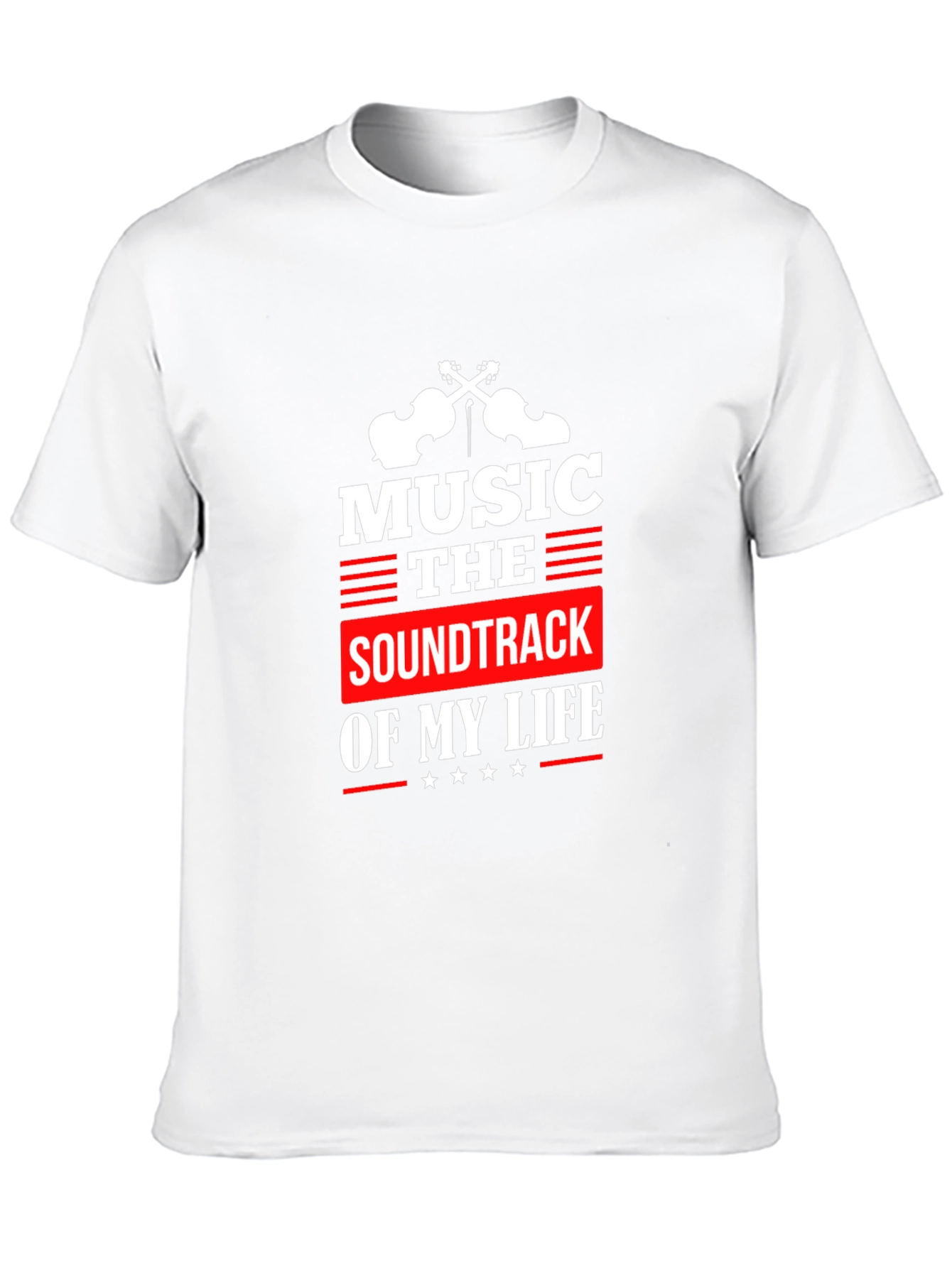 Music is the Soundtrack of My Life Black T-Shirt