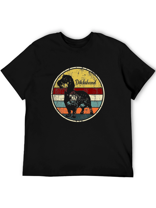 Vintage Dachshund Dog Graphic T-Shirt