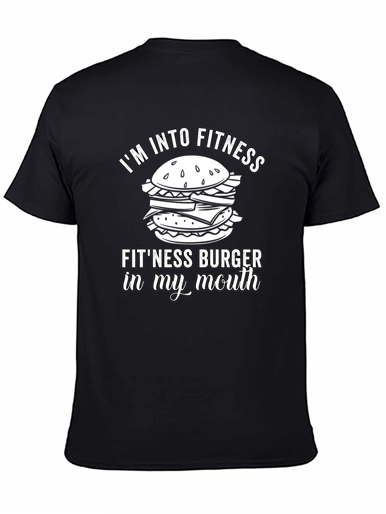 Fitness Burger T-Shirt - Funny Gym Workout Tee