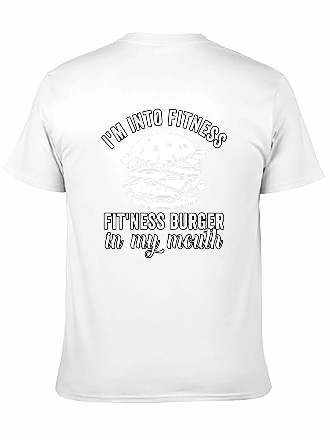 Fitness Burger T-Shirt - Funny Gym Workout Tee