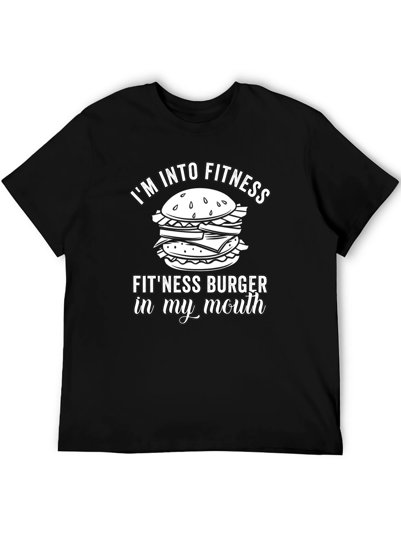 Fitness Burger T-Shirt - Funny Gym Workout Tee