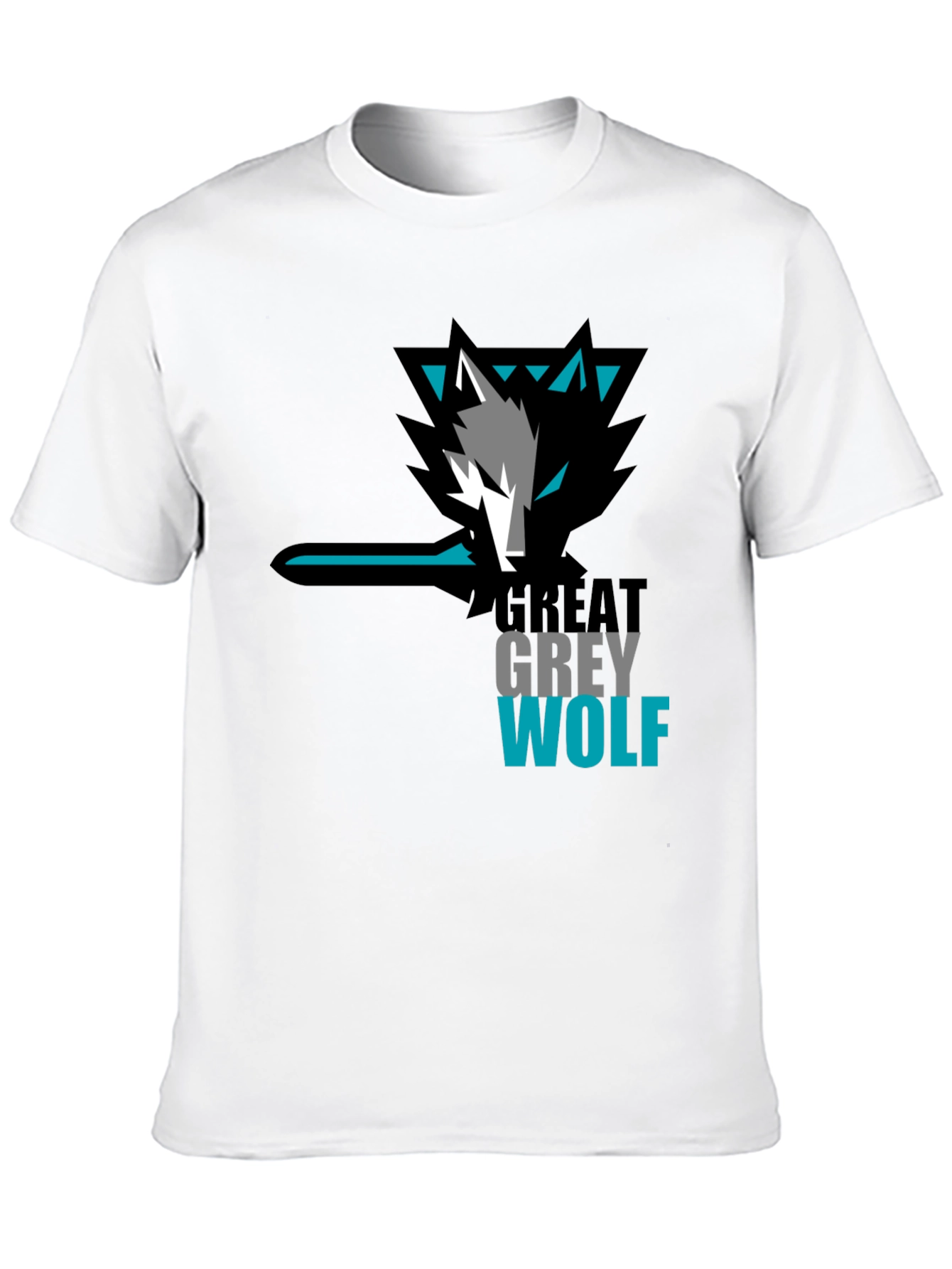 Great Grey Wolf Graphic Tee - Modern Style
