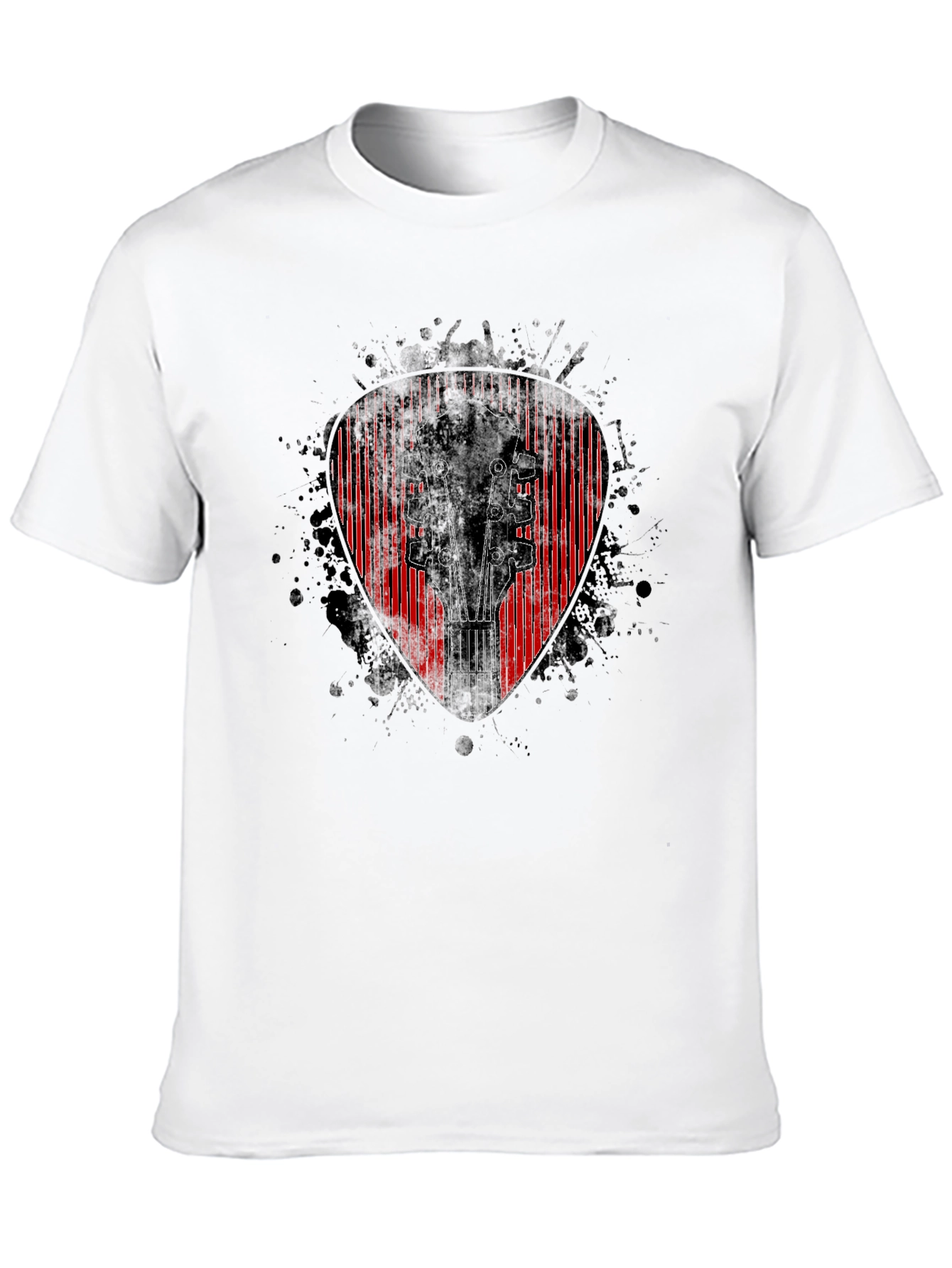 Guitar Pick Headstock Graphic T-Shirt