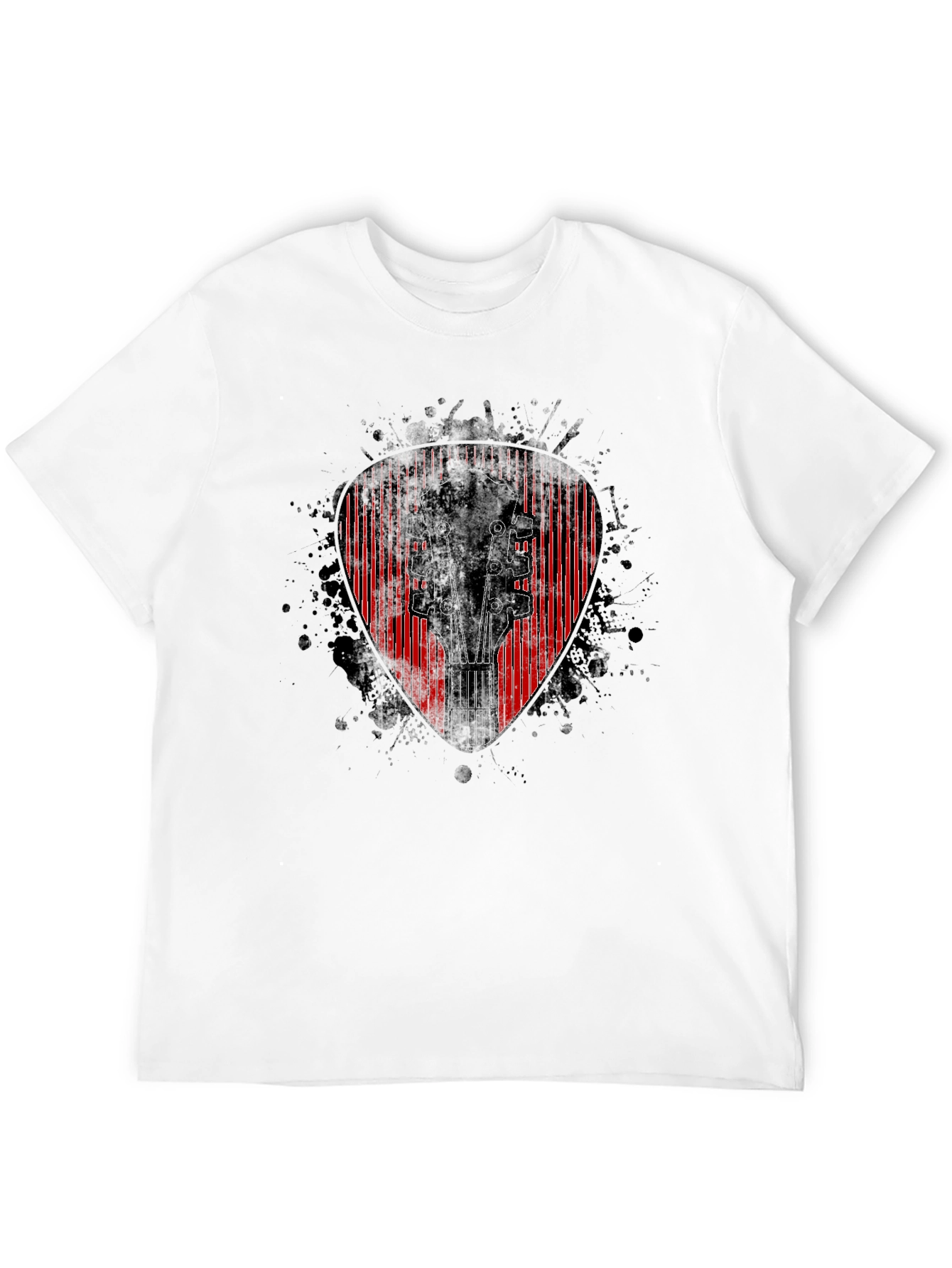 Guitar Pick Headstock Graphic T-Shirt