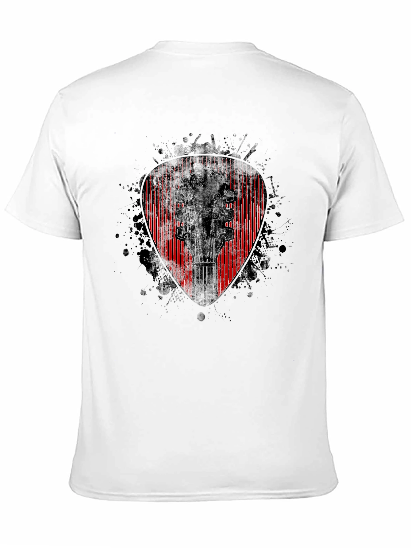 Guitar Pick Headstock Graphic T-Shirt