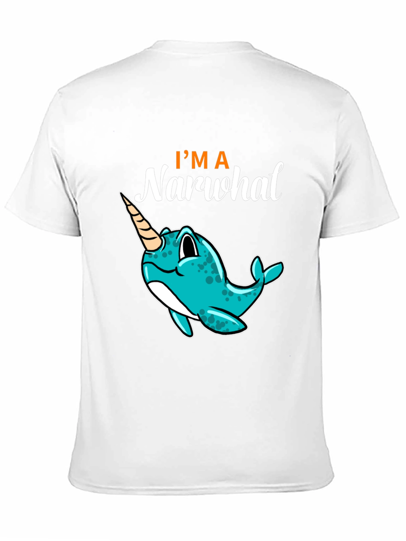 Im a Narwhal Black T-Shirt - Unique Graphic Tee