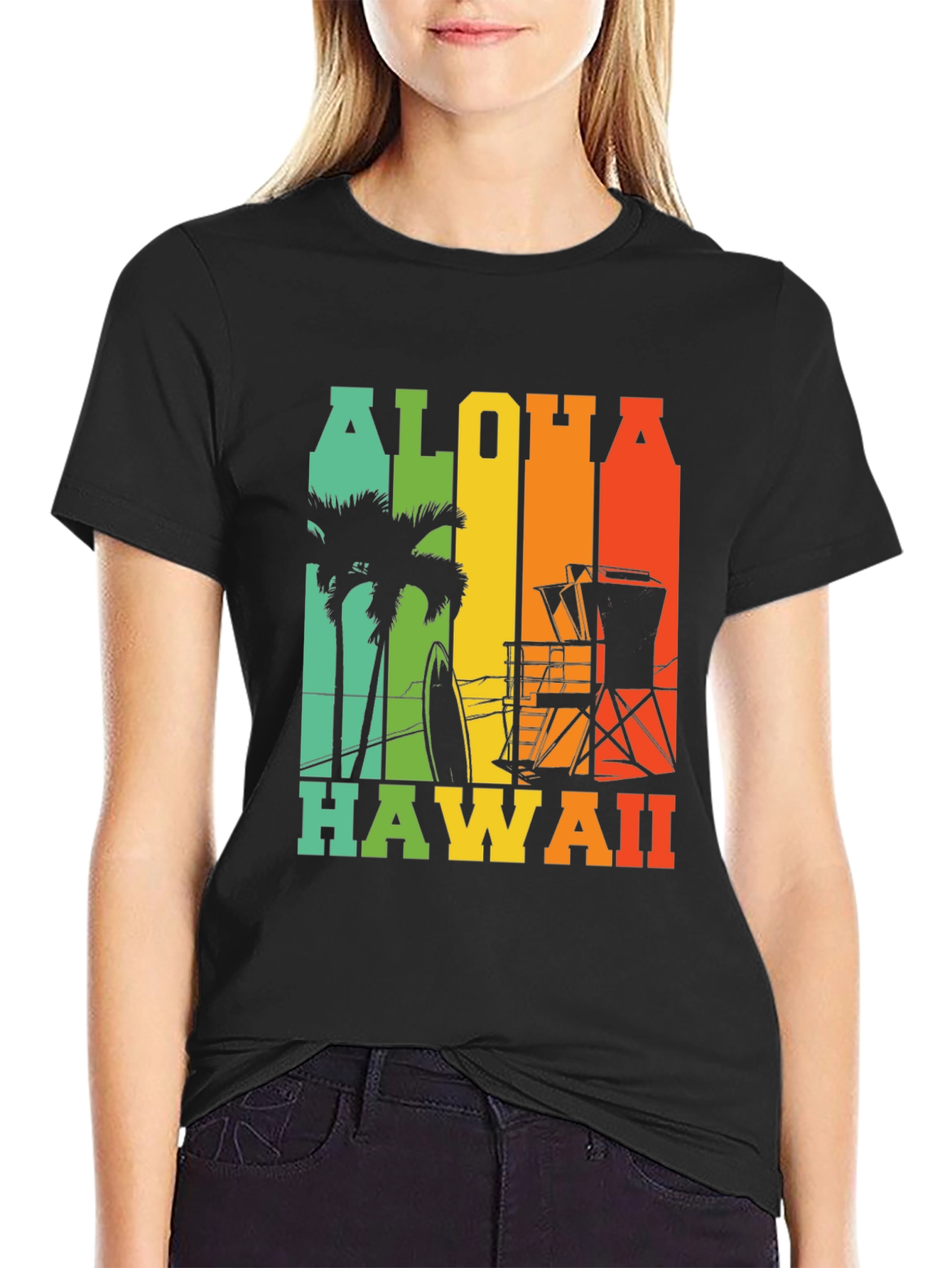 Aloha Hawaii Graphic Tee - Island Vibes