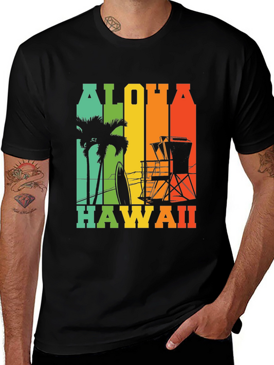 Aloha Hawaii Graphic Tee - Island Vibes