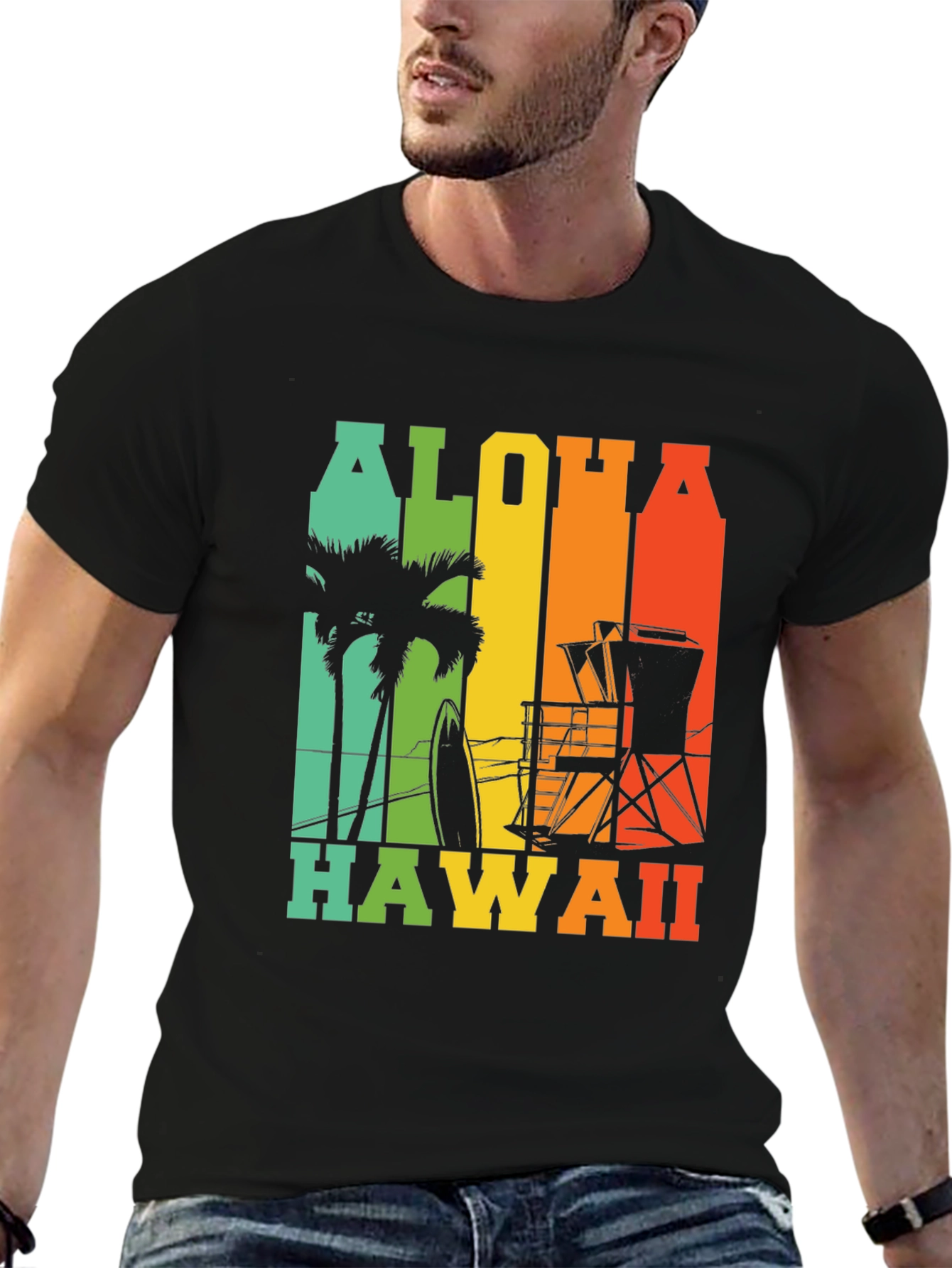 Aloha Hawaii Graphic Tee - Island Vibes