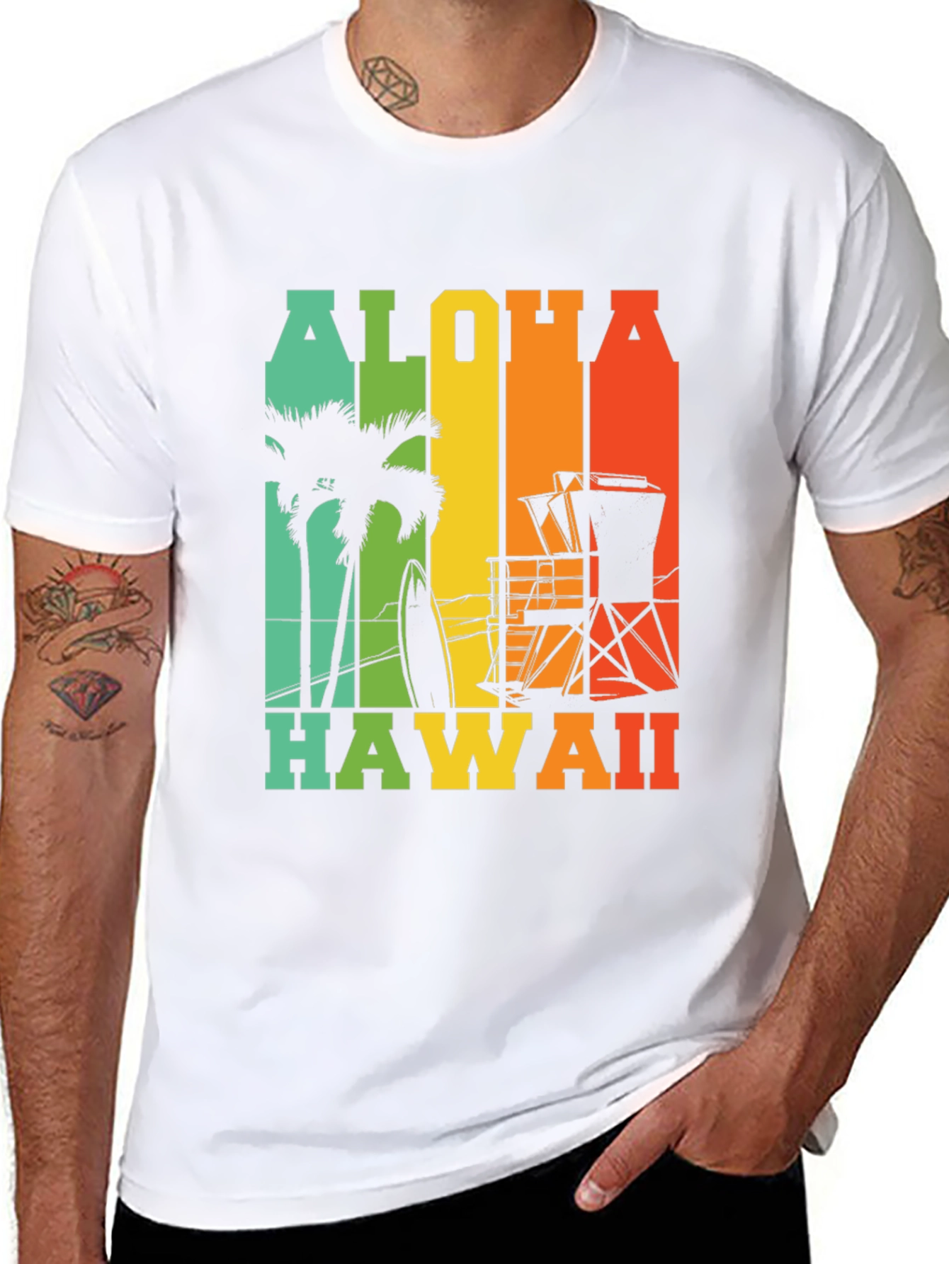 Aloha Hawaii Graphic Tee - Island Vibes