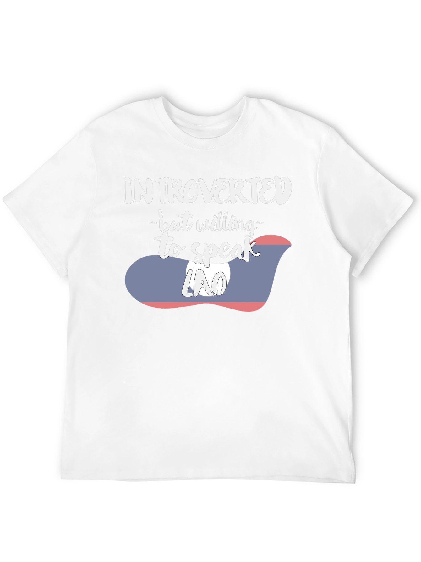 Introverted Lao Flag Graphic Tee