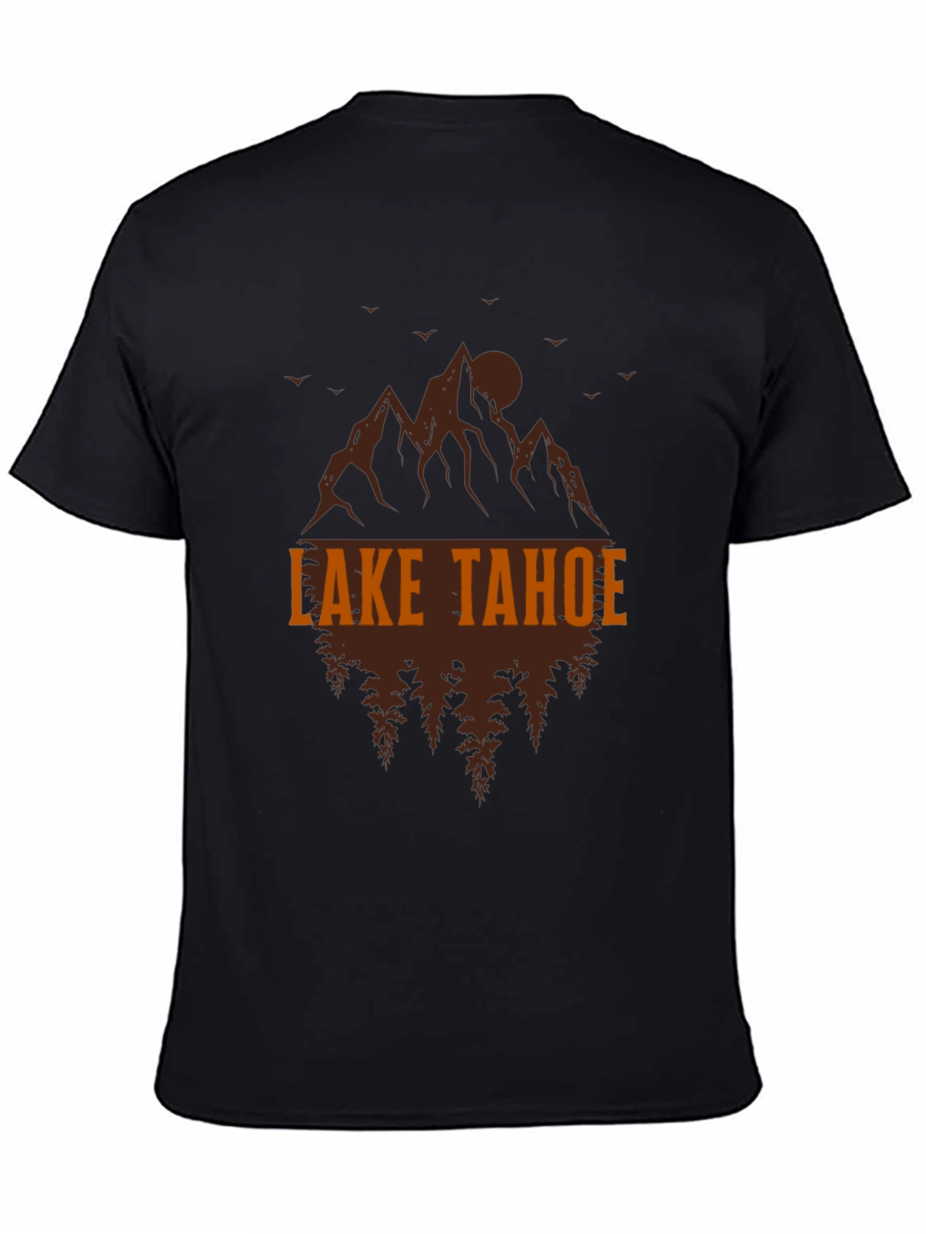 Lake Tahoe Graphic Tee - Mountain & Tree Design