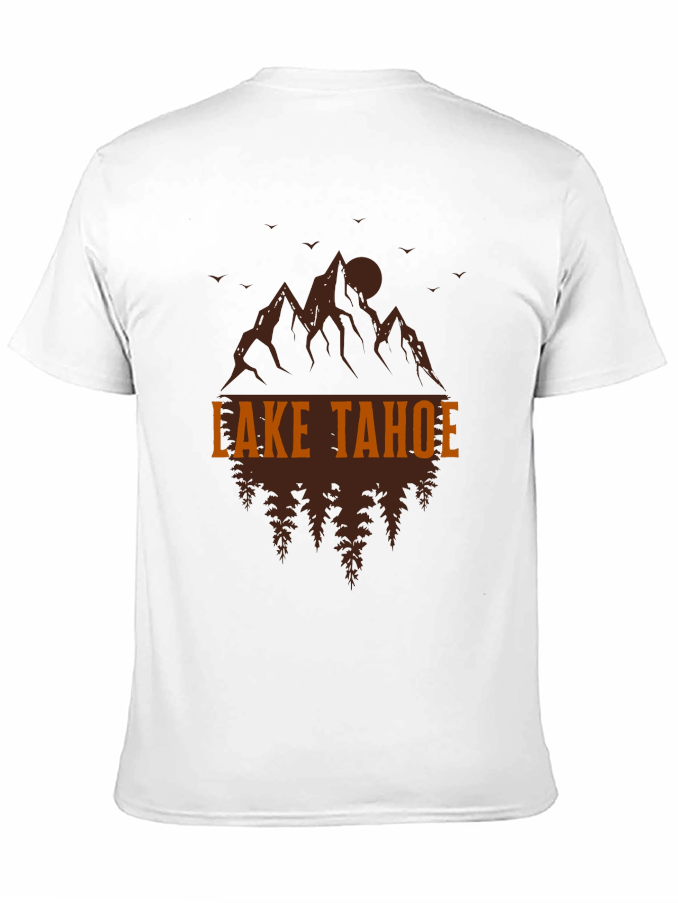 Lake Tahoe Graphic Tee - Mountain & Tree Design