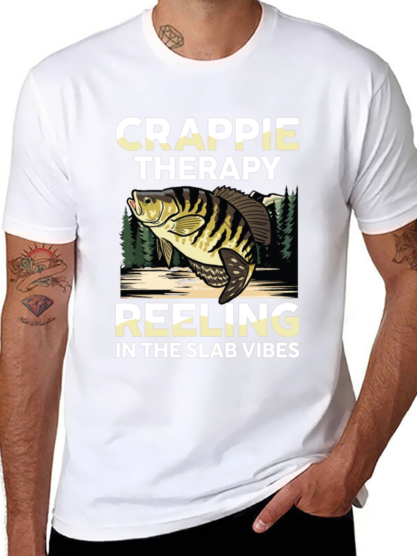 Crappie Therapy T-Shirt - Fishing Vibes